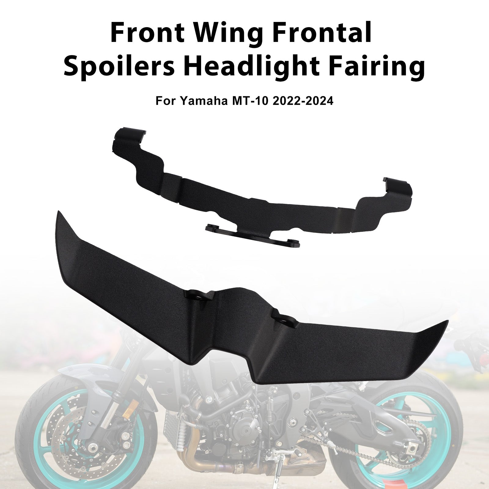 2022-2024 Yamaha MT-10 Front Wing Frontal Spoilers Headlight Fairing
