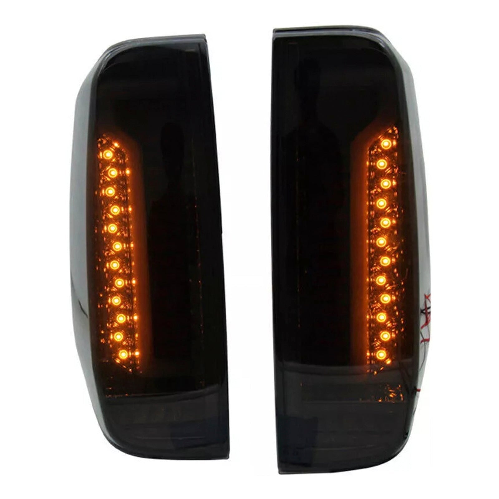2005-2012 Nissan Navara D40 Frontier Rear LED Tail Light Lamp Pair Smoke