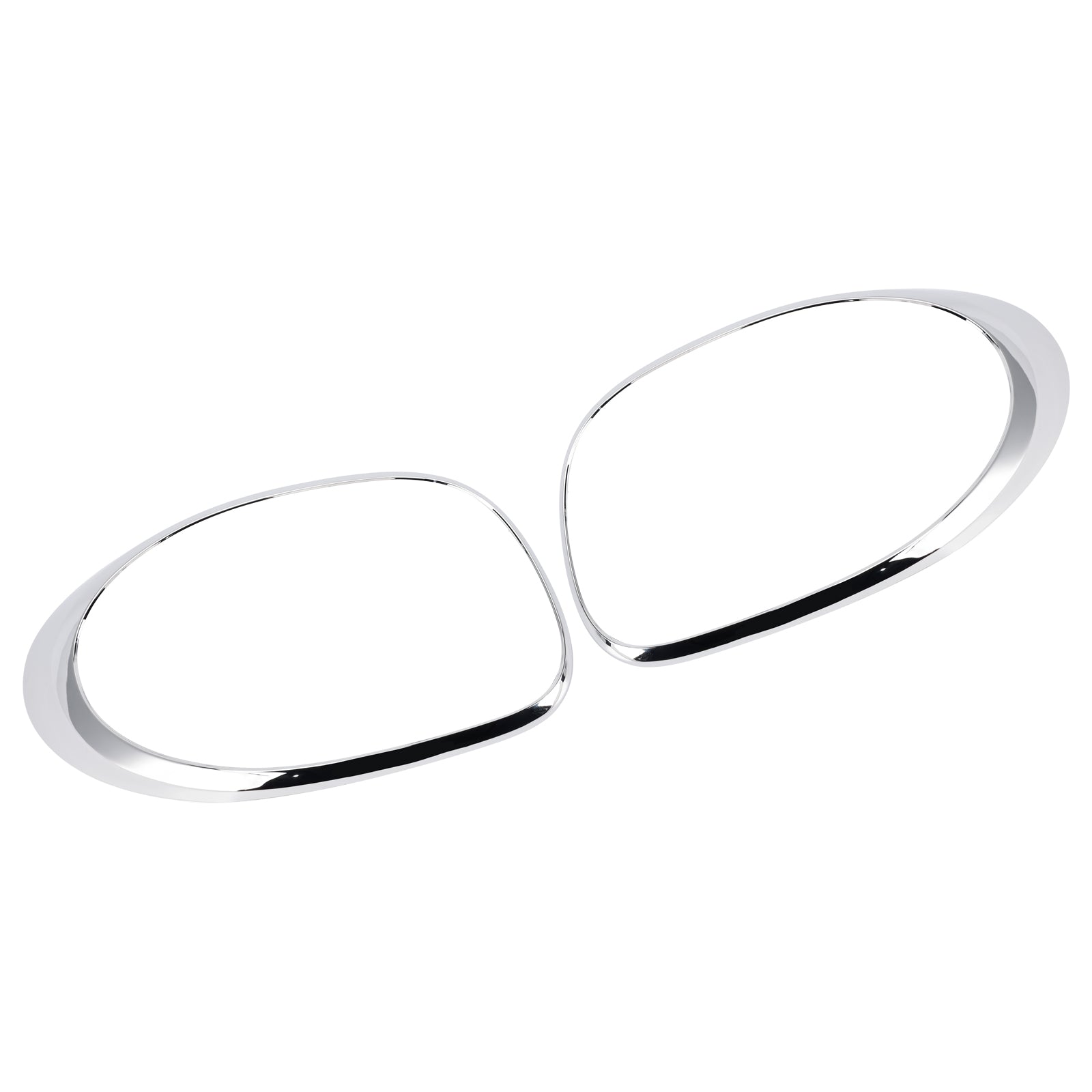 2014-2020 For Fiat 500L Left+Right Rear Taillight Lamp Trim Ring Chrome
