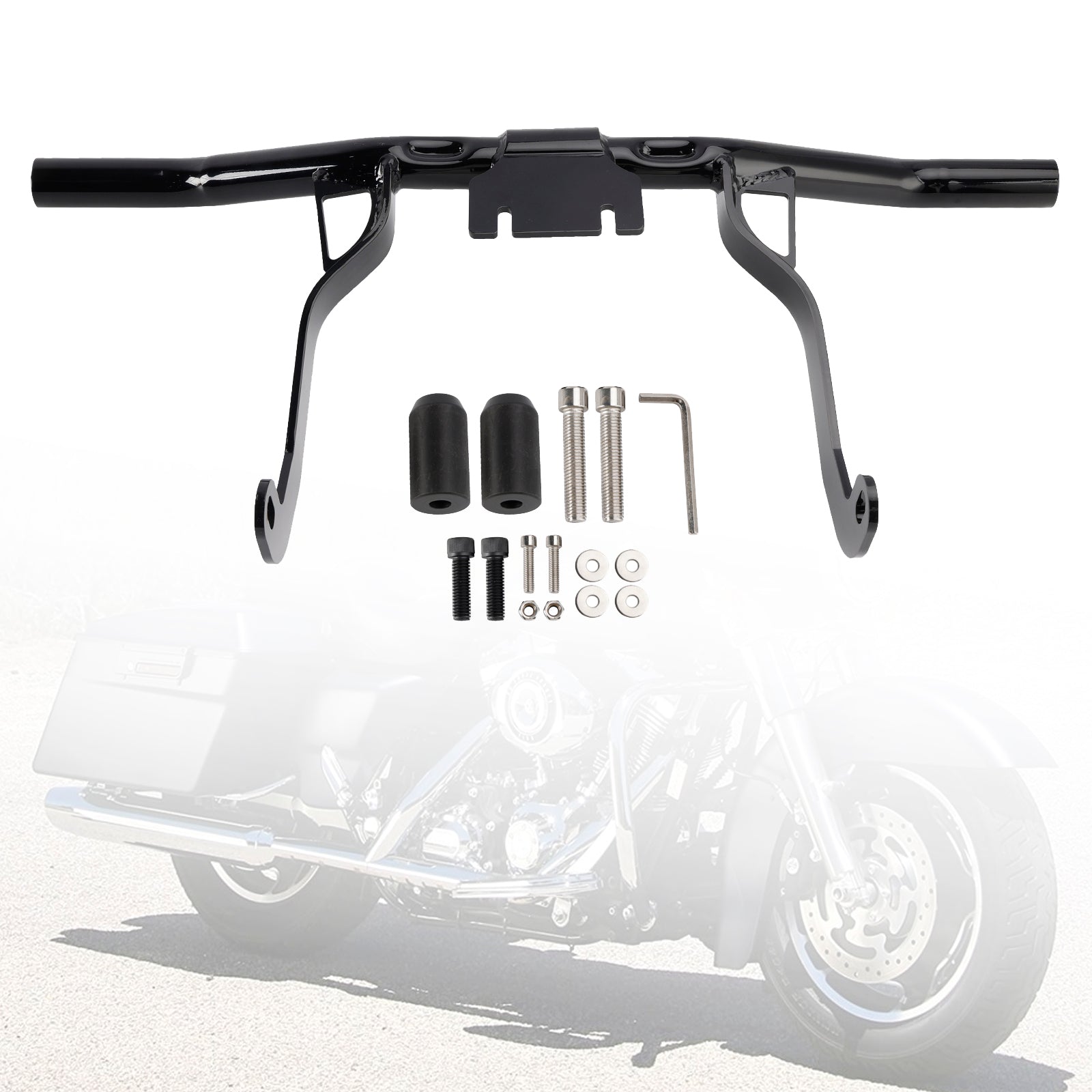 2009-2013 Harley Road Glides Street Glides Road Glides, FLHT, FLHX Engine Guard Crash Bar Frame Protector Bumper