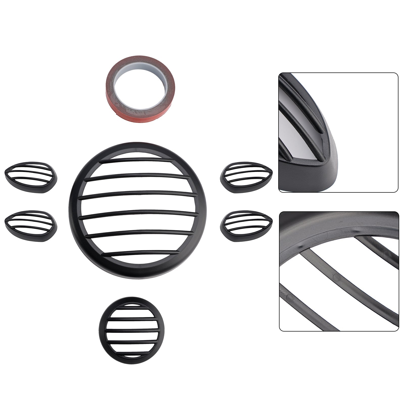 2023-2024 Yamaha Pg-1 Headlight Guard Shield Cover Grille Black Kit