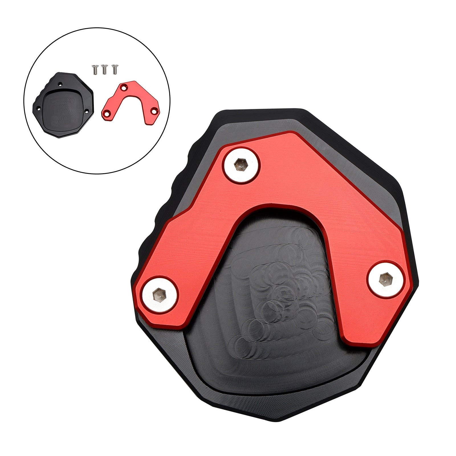 Honda XL 750 Transalp CB750 Hornet 23-24에 대한 킥 스탠드 확대 플레이트 패드