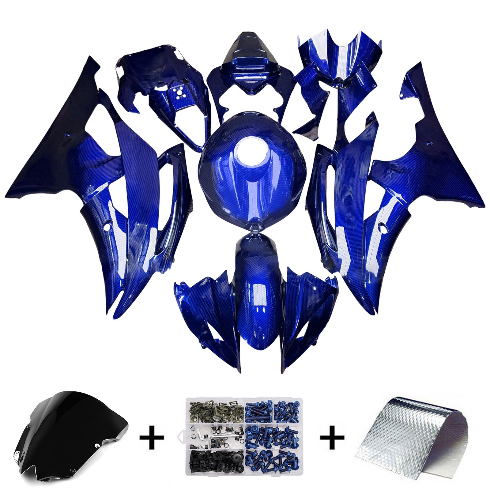 Injection Fairing Kit Bodywork Plastic ABS For Yamaha YZFR6 YZF-R6 2008-2016
