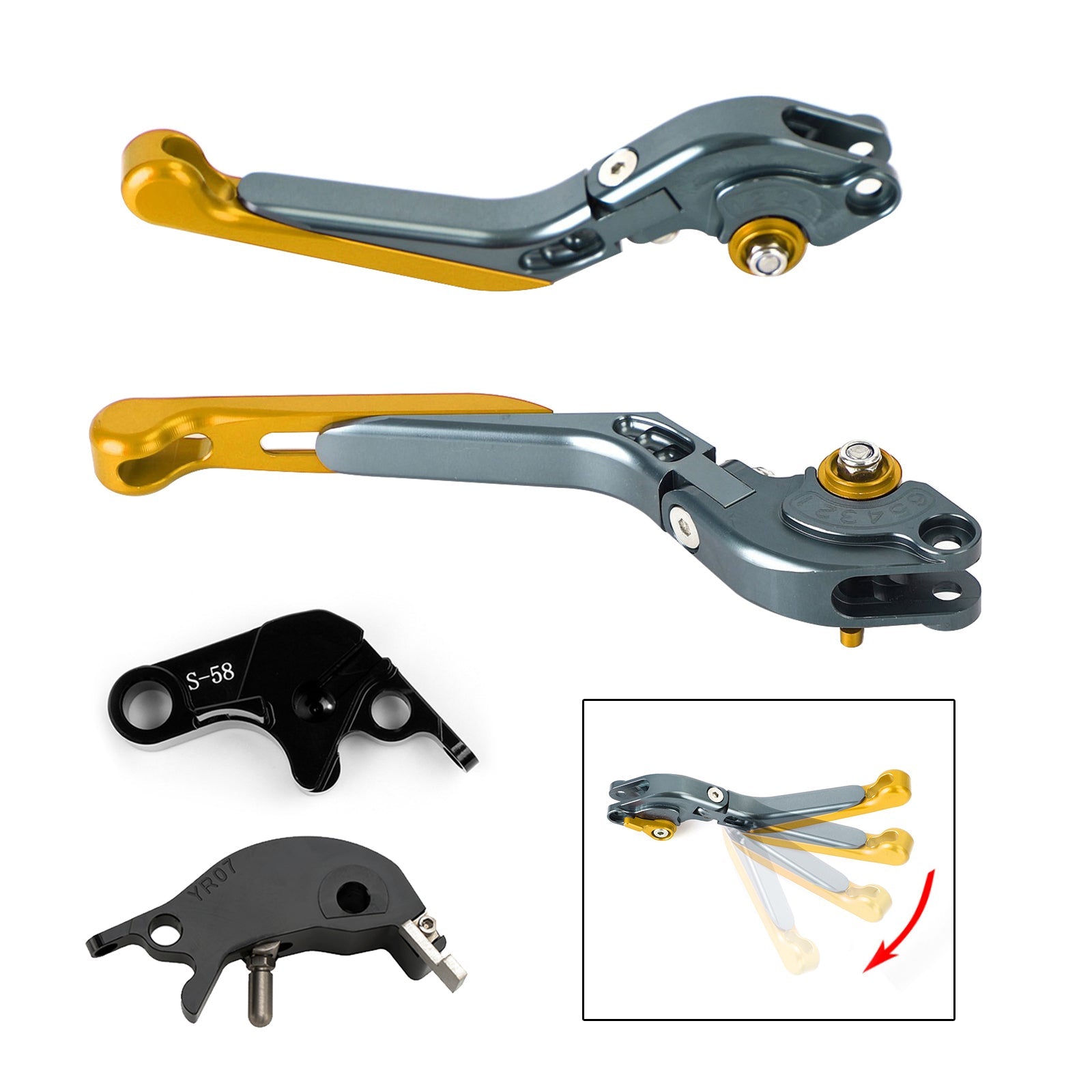 Adjustable Clutch Brake Lever fit for YAMAHA YZF R7 MT-10/SP FZ-10/SP 2022-23