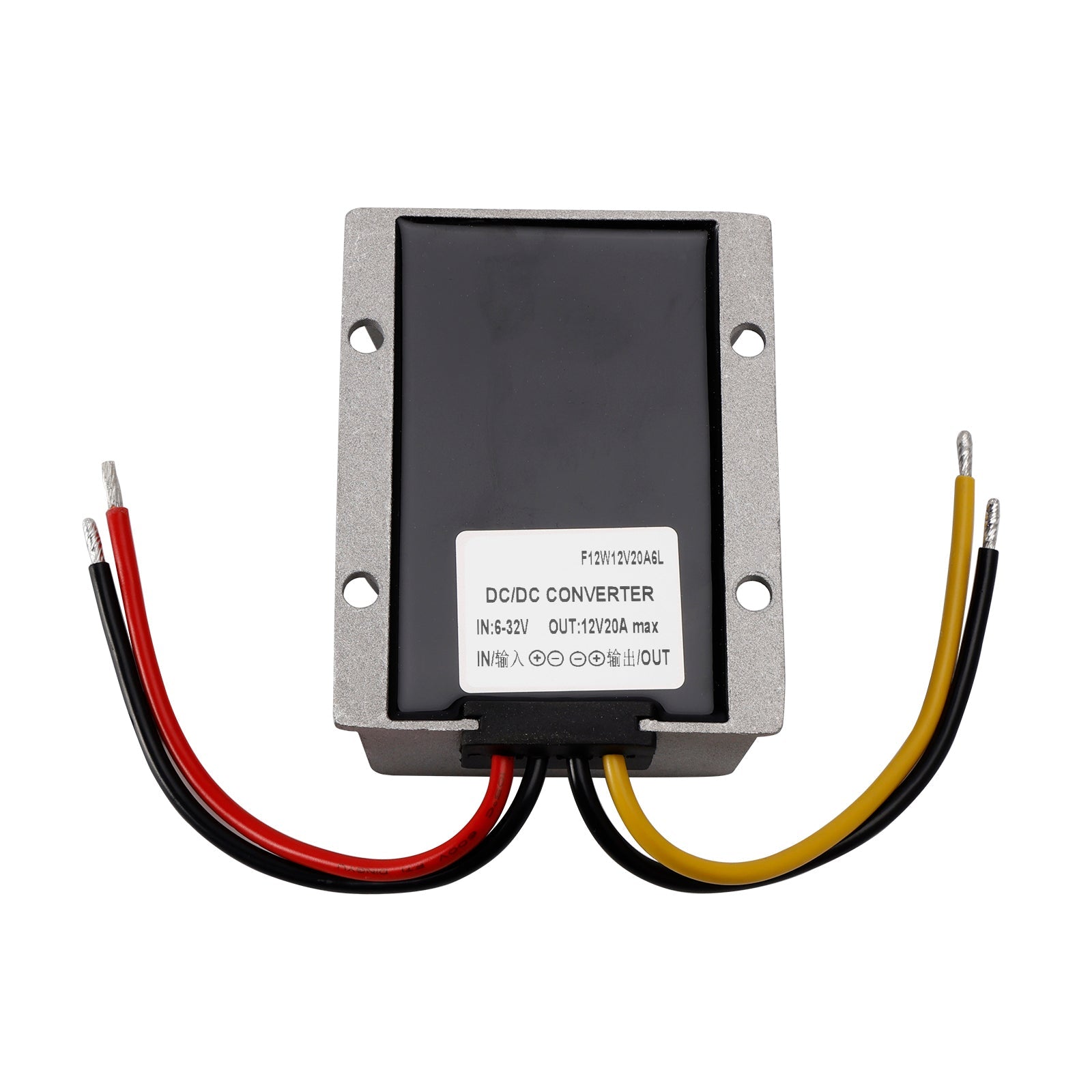 6-32V to 12V 20A DC-DC Voltage Stabilizer Car Power Supply Regulator Waterproof