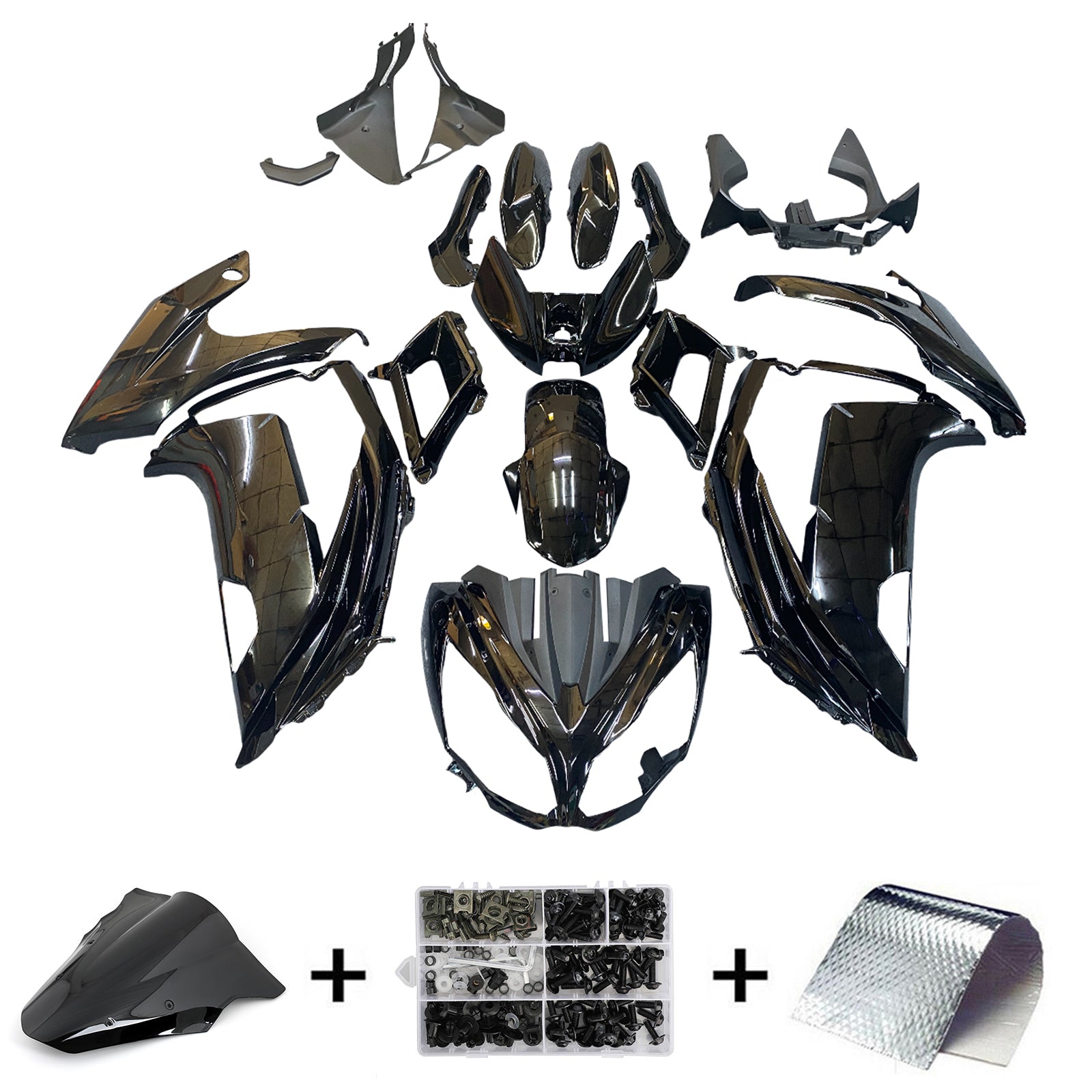 Injection Fairing Kit Bodywork Plastic ABS fit For Kawasaki ER6F Ninja650 2012-2016