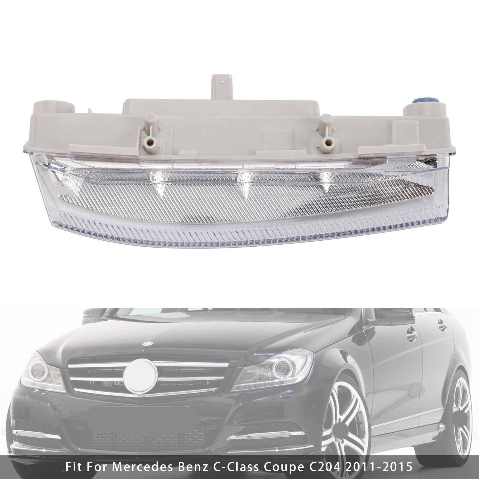 LED Daytime Running Right Fog Lights For Mercedes Benz W204 S204 W212 2007-2014