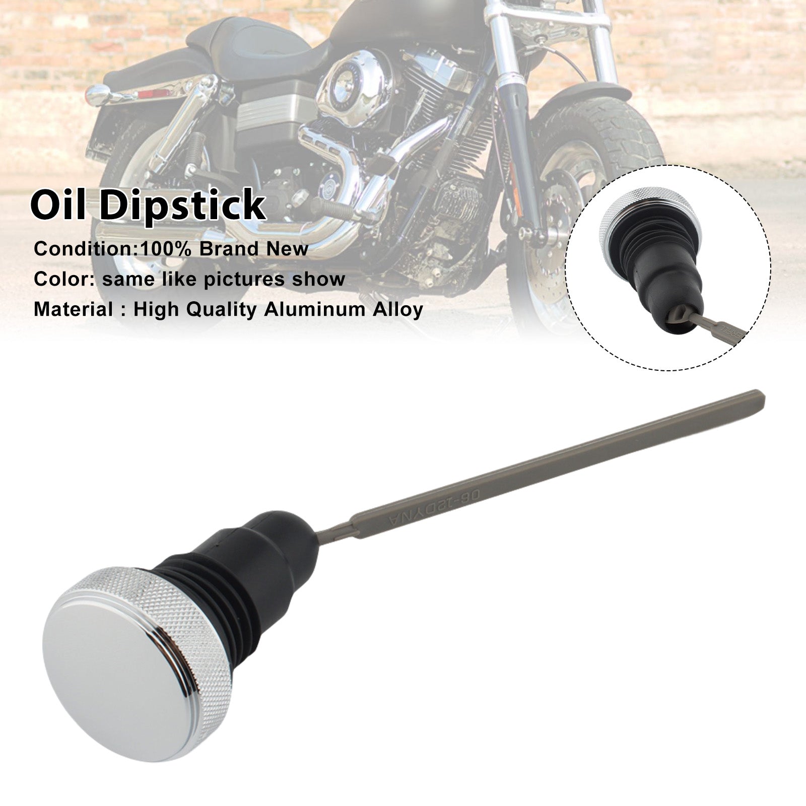 0710-0153 Oil Dipstick Tank Cap Plug For FXD Dyna 2006-2017