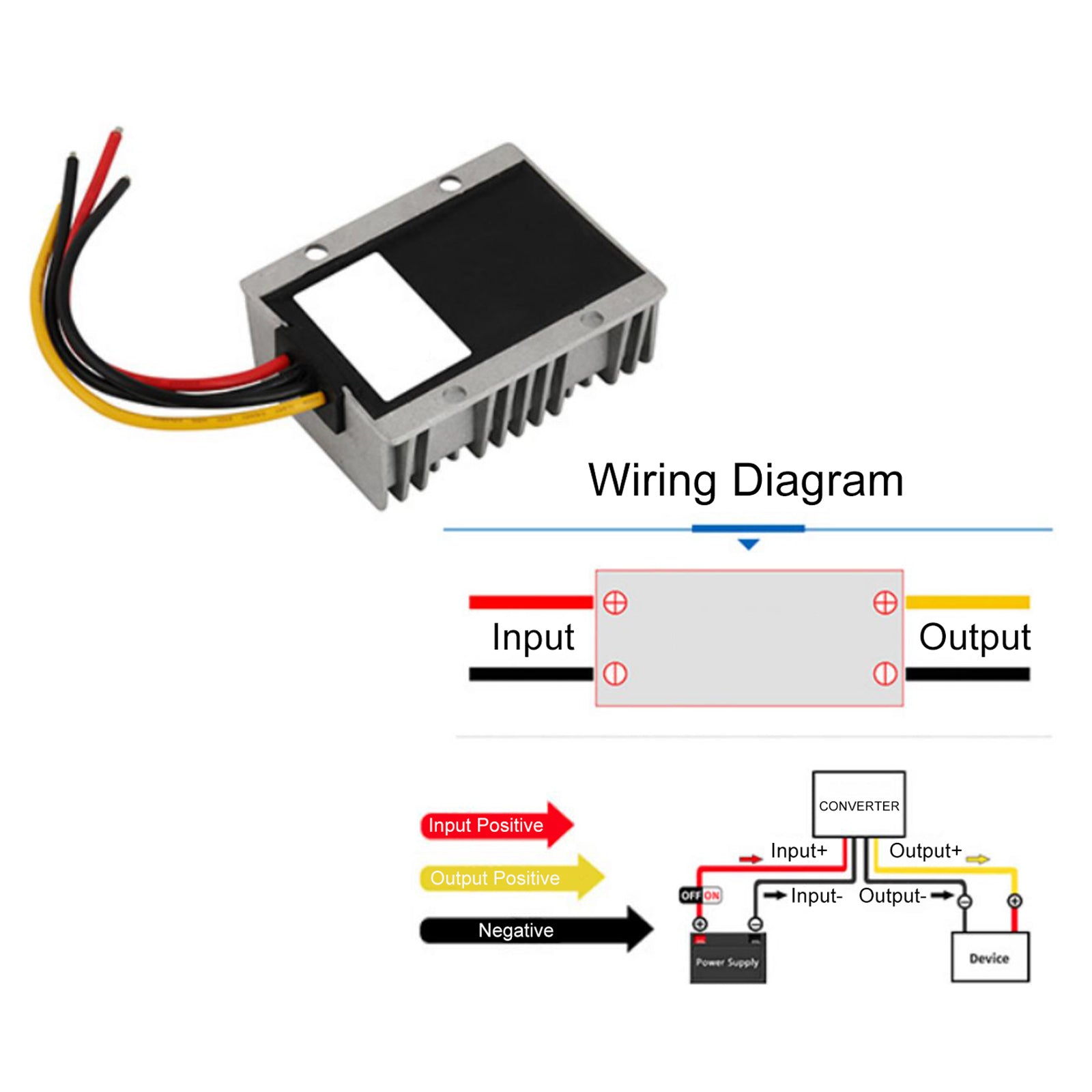 DC 9-36V Converter To DC 13.8V 20A Boost Buck Power Module Voltage Regulator