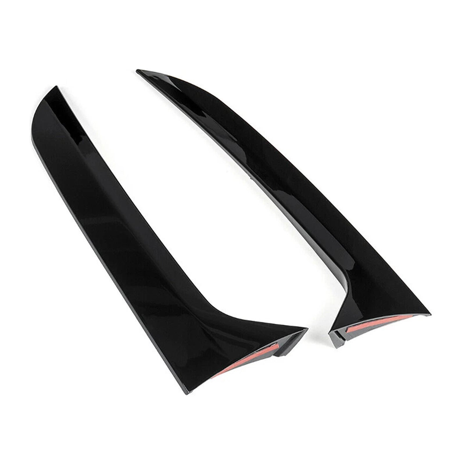 2007-2016 VW Tiguan MK1 Gloss Black Pair Rear Window Side Wing Spoiler