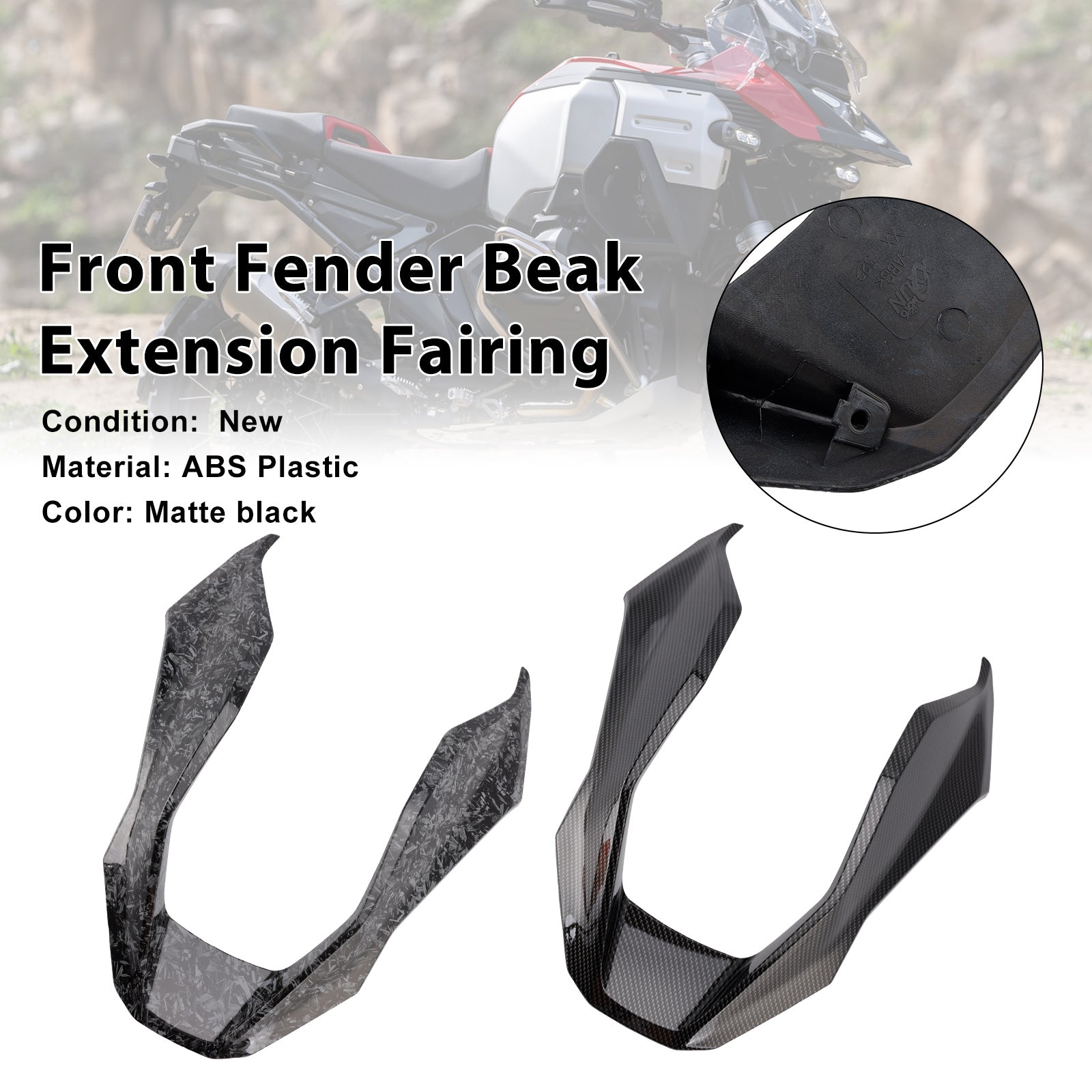2024-2025 BMW R1300GS Front Fender Beak Extension Fairing