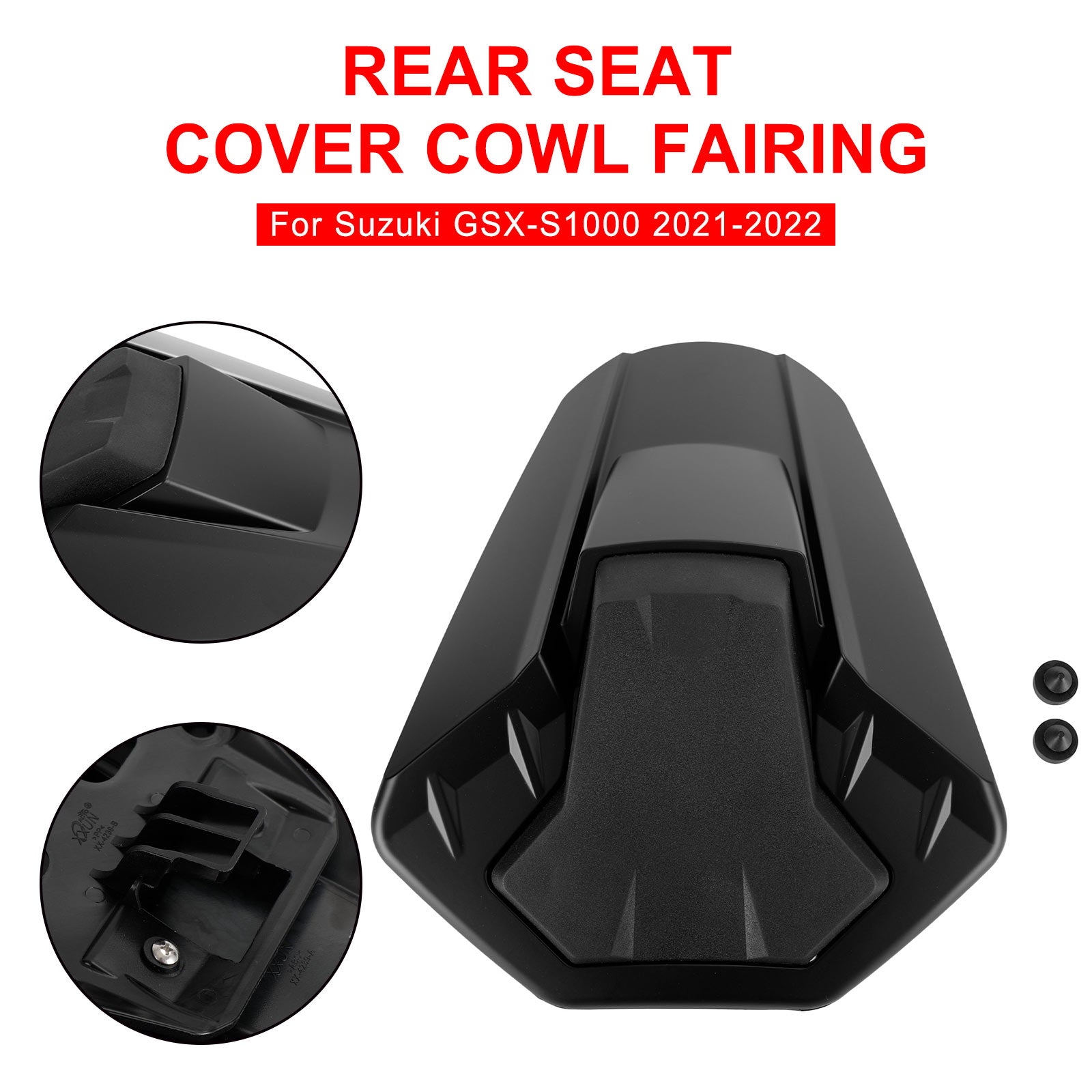 Rear Seat Cover Cowl Fairing For Suzuki GSXS 1000 GSX-S1000 2021-2024 Matt Black