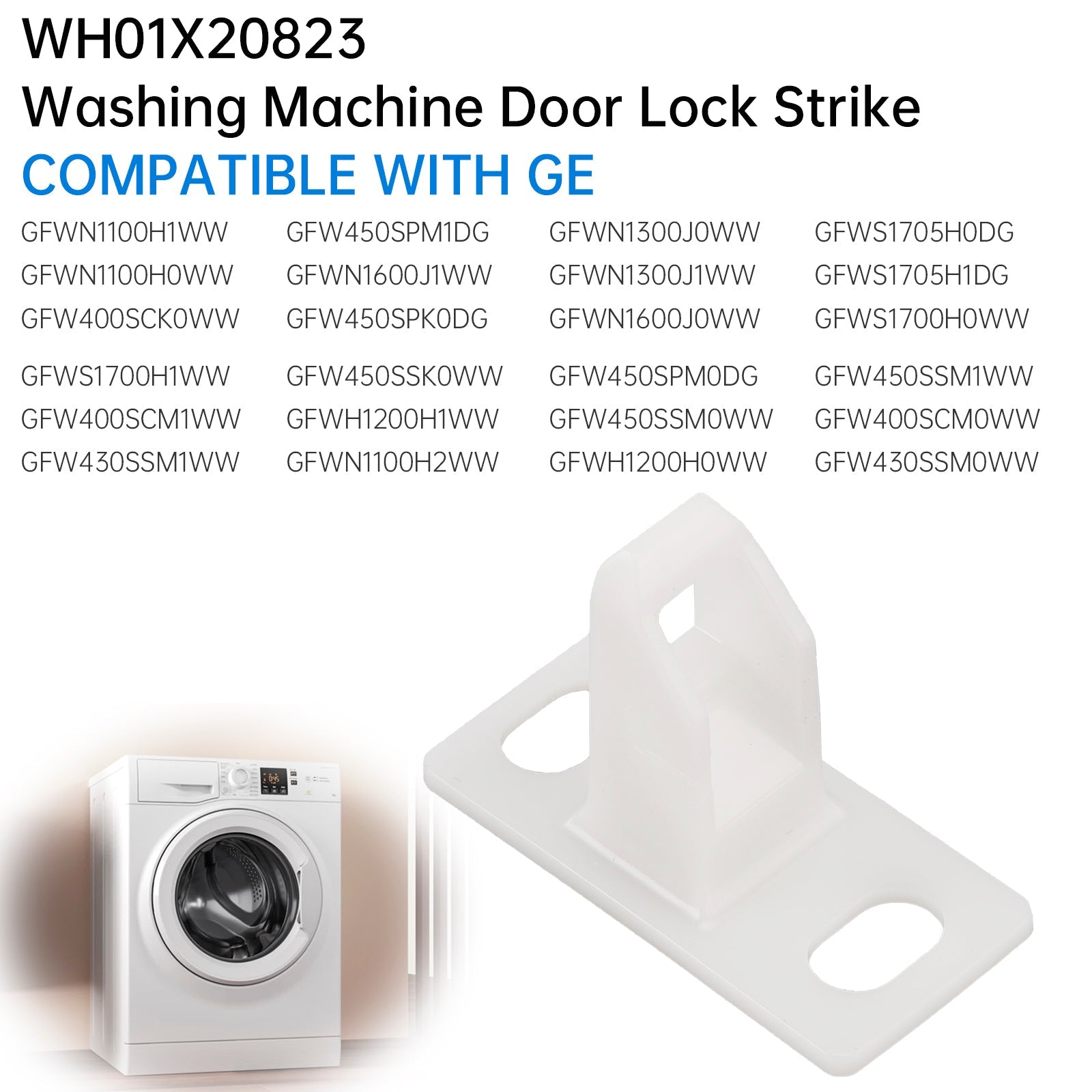 Washer Door Lock Strike WH01X20823 For GE Hotpoint Replace AP6004903 PS11736830
