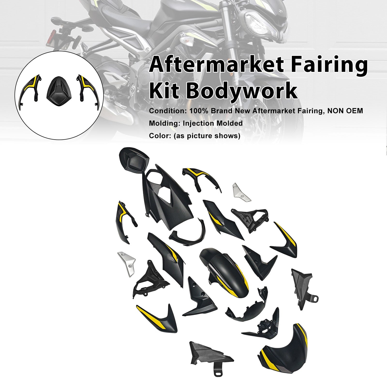 2020-2022 for Street Triple 765 R/RS Injection Bodywork Fairing Kit