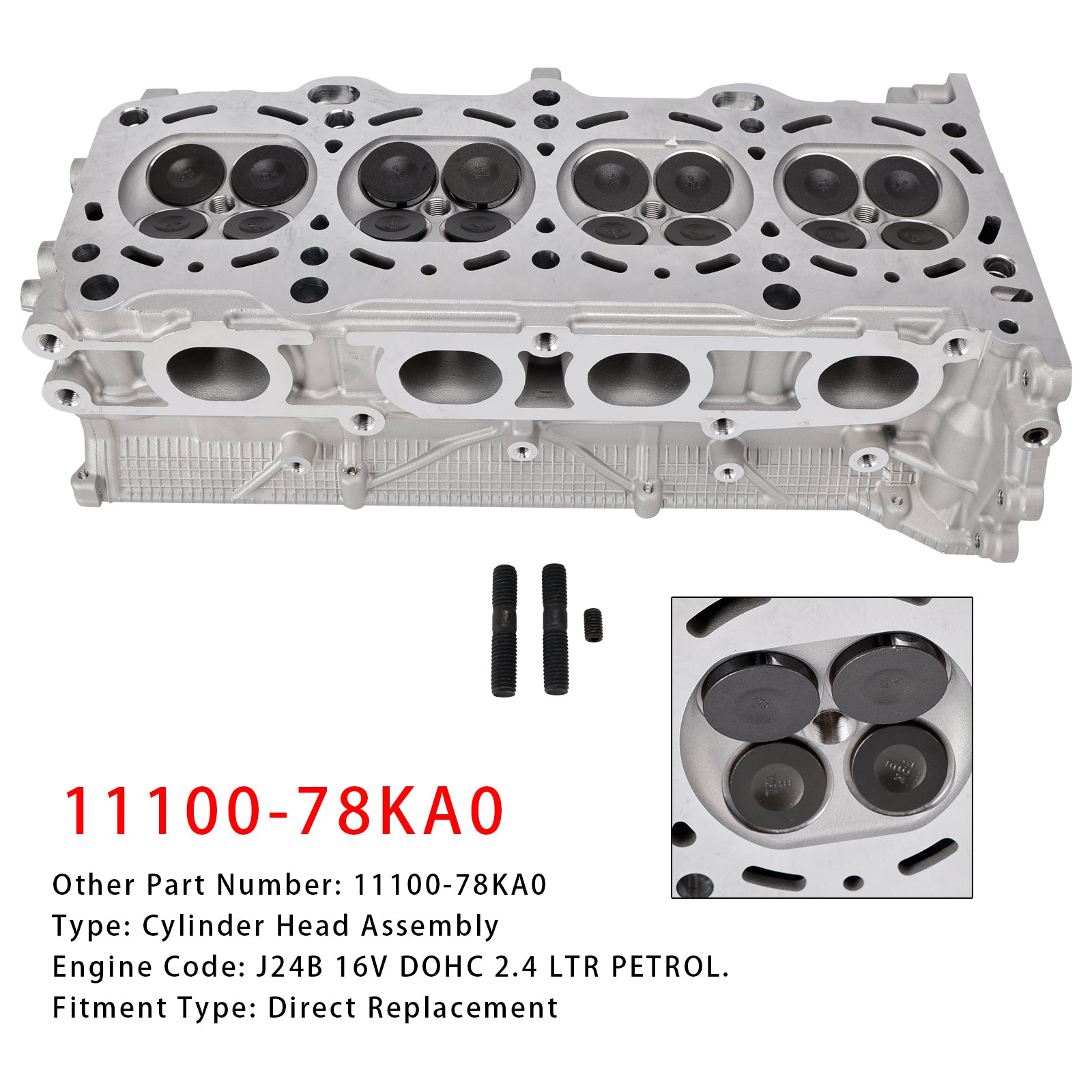 11100-78KA0 Cylinder Head Assembly For Suzuki J24B Vitara & Kizashi