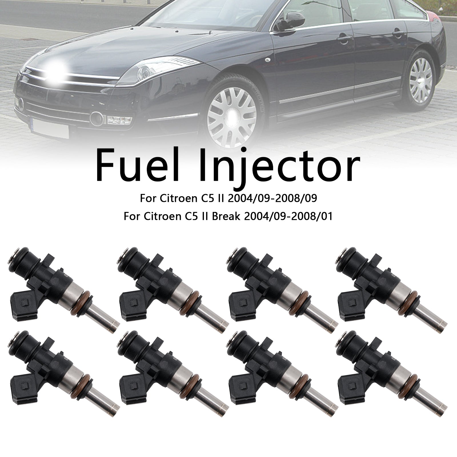 8PCS 980CC Fuel Injector 0280158040 Fit Bosch Nozzle Valve EV14KT Petrol