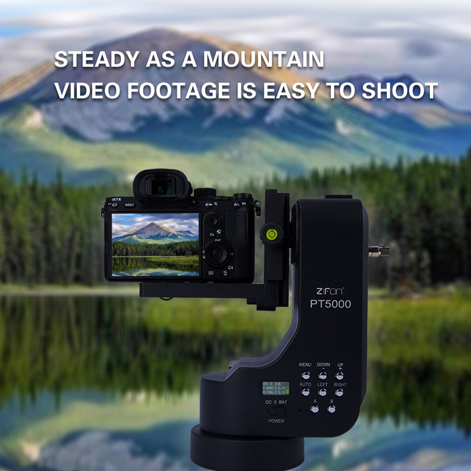 PT-5000 Camera Remote Control Electric Cloud Platform Tilt 360 Panoramic Mirror Rotation Dual Axis Micro Slr Camera Mobile Phone