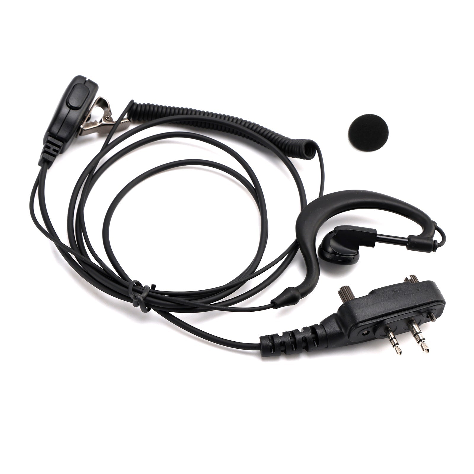 ICOM F1000-011 Curved Earhook Headset For ICOM A16 IC-F3230 F4230D F1100 F2100D