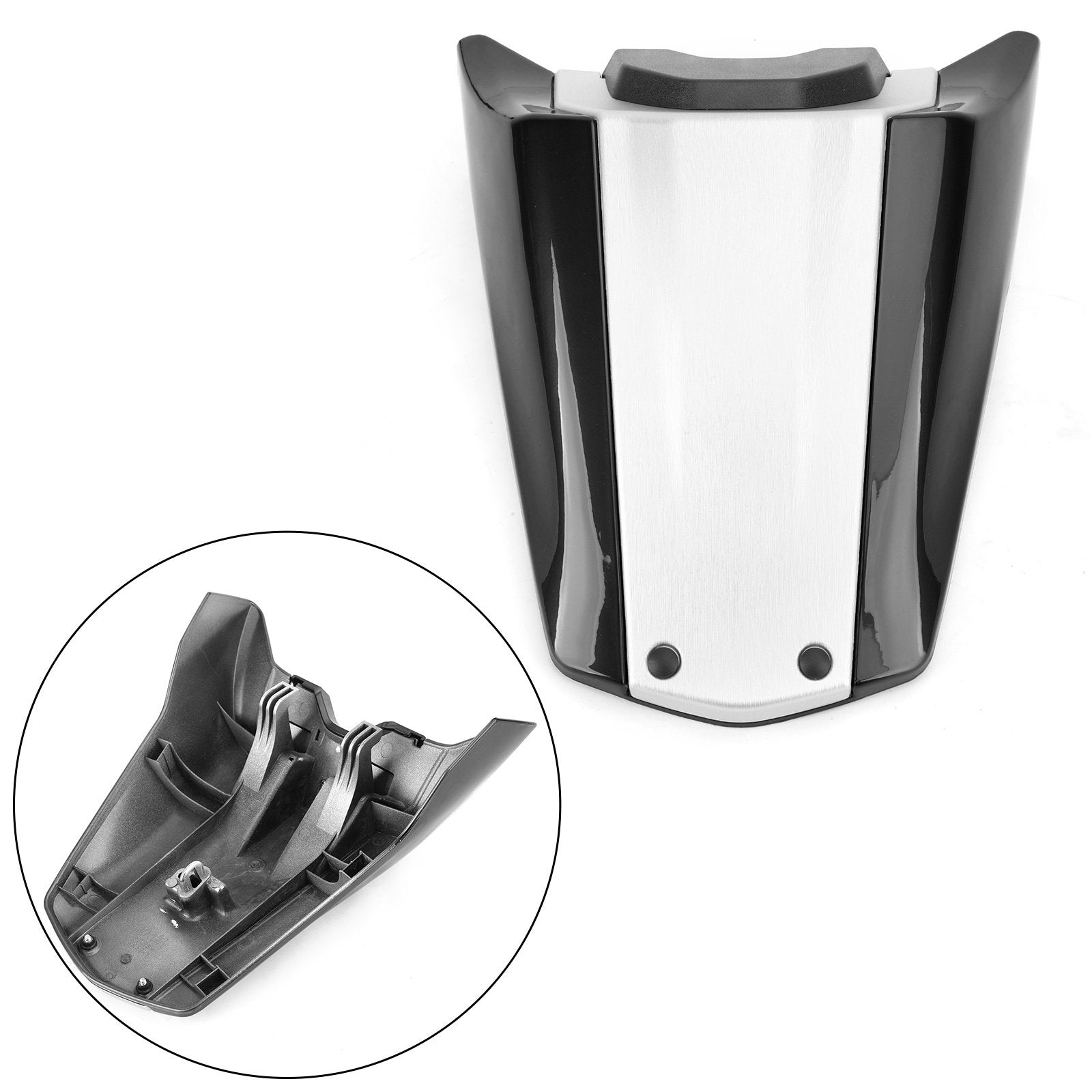 Motorcycle Rear Seat Passenger Cover Cowl Fairing for Honda CB1000R 19-21 Black&Silve