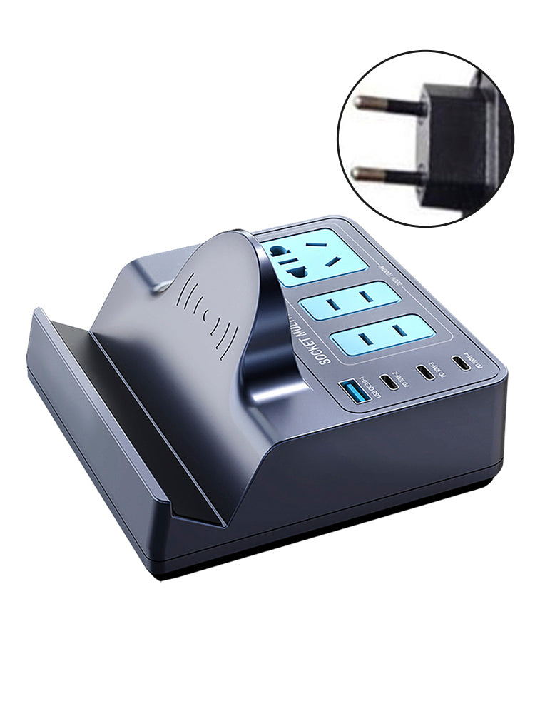 140W Smart Wireless Fast Charging Socket High Power PD100W Notebook QC Charging Mobile Phone Charger EU Plug