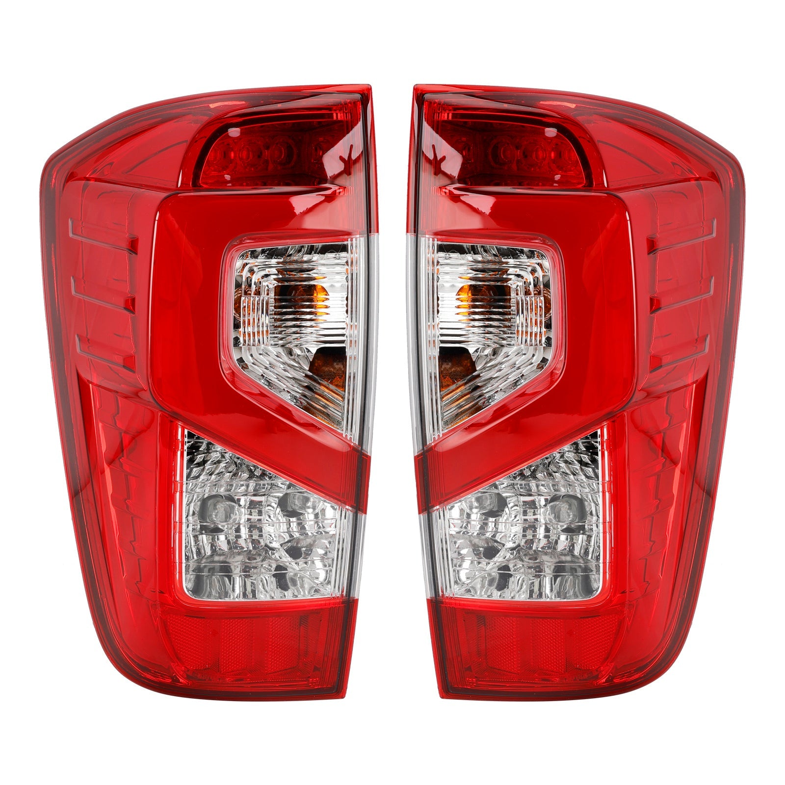 Pair Tail Light Lamp For Nissan NAVARA NP300 D23 3D Stripe Bar LED 2015-202
