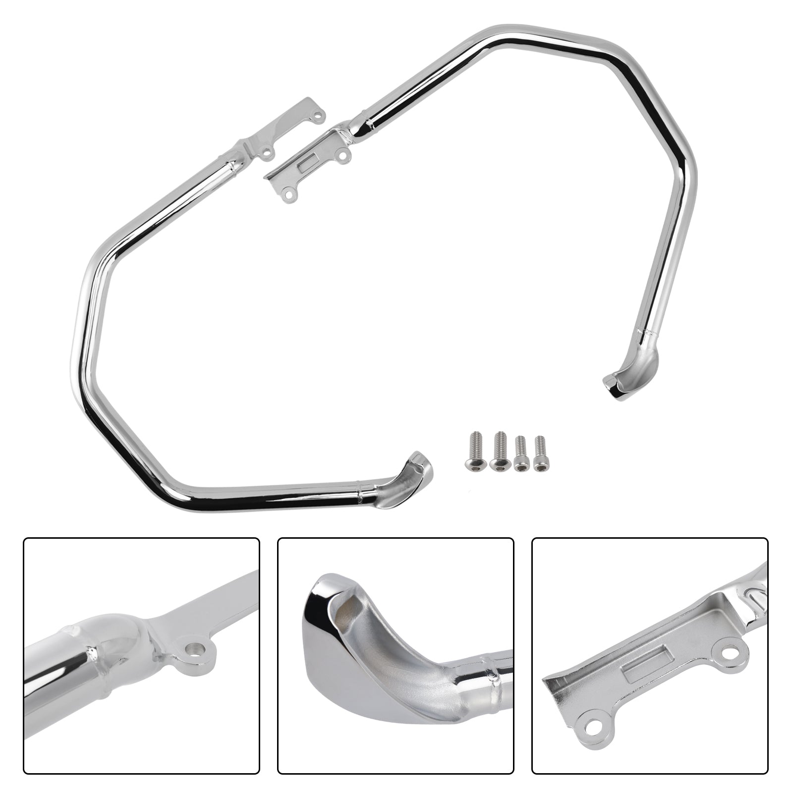 2014-2023 Indian Roadmaster Engine Guard Crash Bar Frame Protector Bumper Chrome