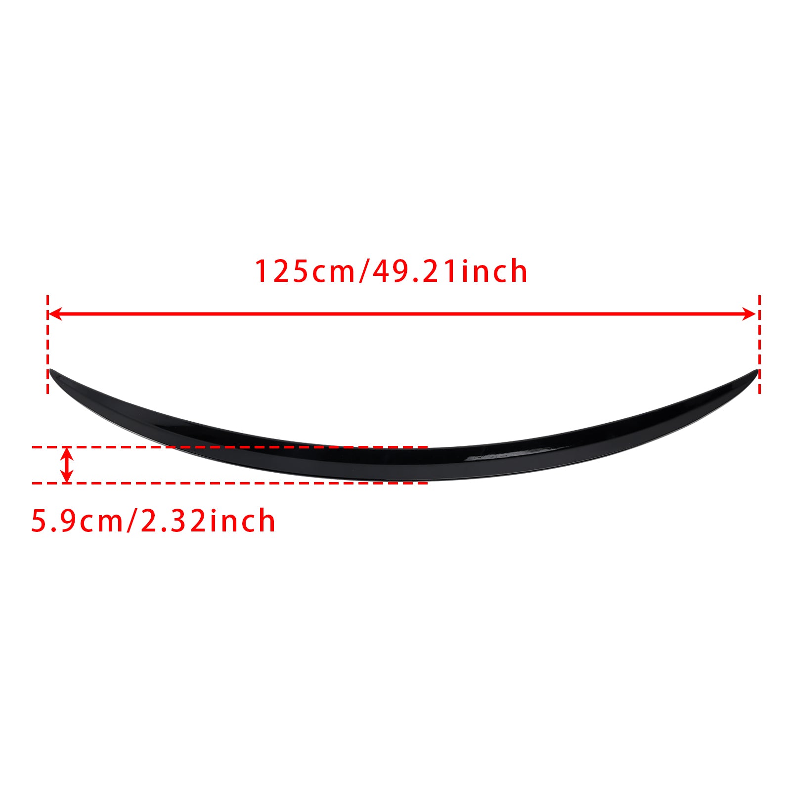Gloss Black Rear Spoiler For Mercedes-Benz C-Class W206 2021-2024 C63 Style
