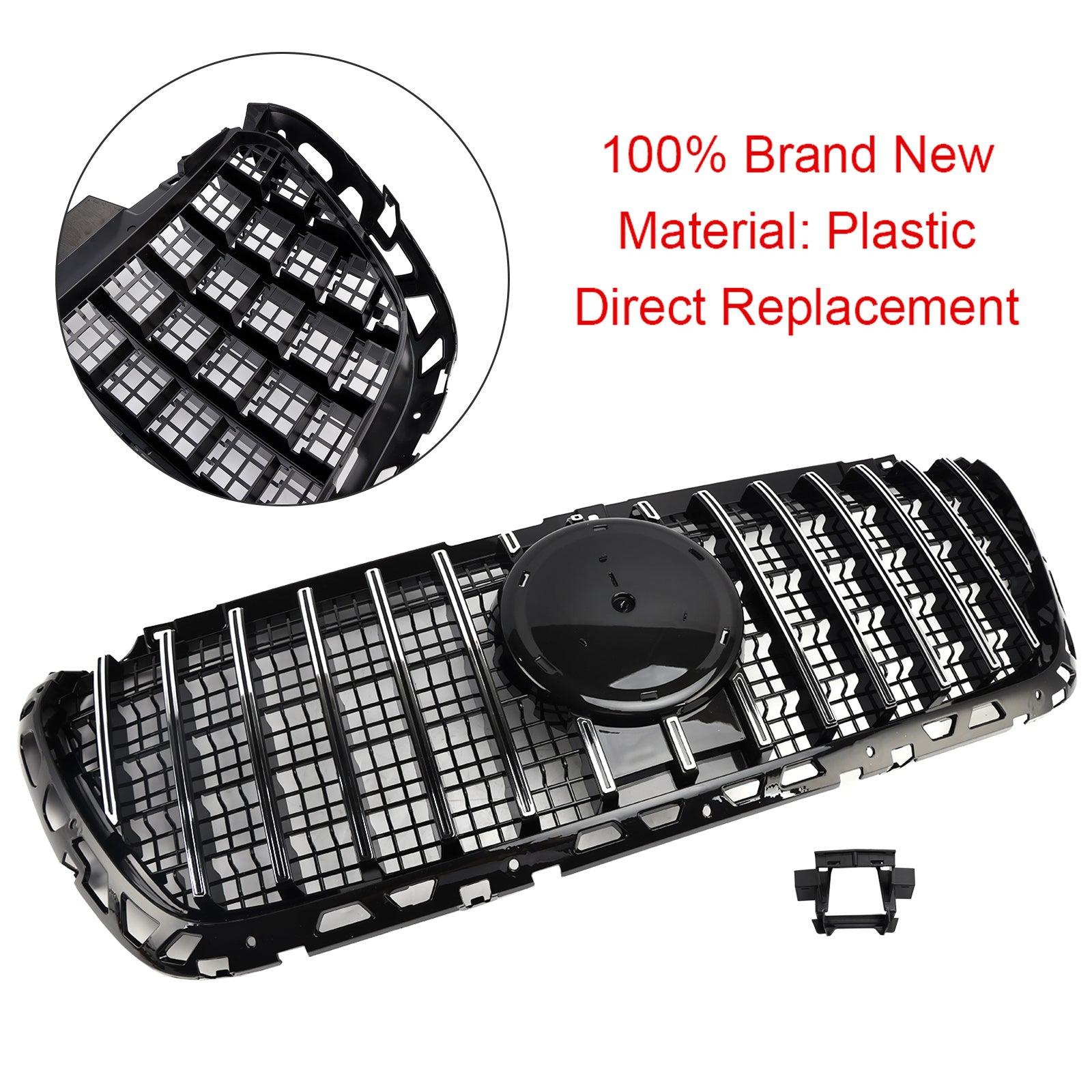 Front Bumper Grille Grill fit Mercedes Sprinter W907 W910 2018-2023 GT Style
