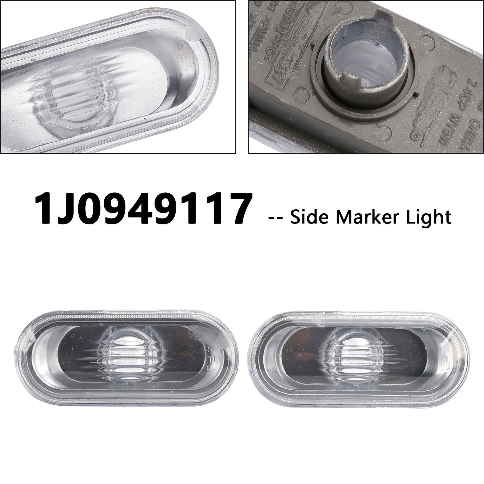 2X Side Marker light for VW Jetta Bora Golf Mk4 GTI B5.5 Passat B5 beetle R32