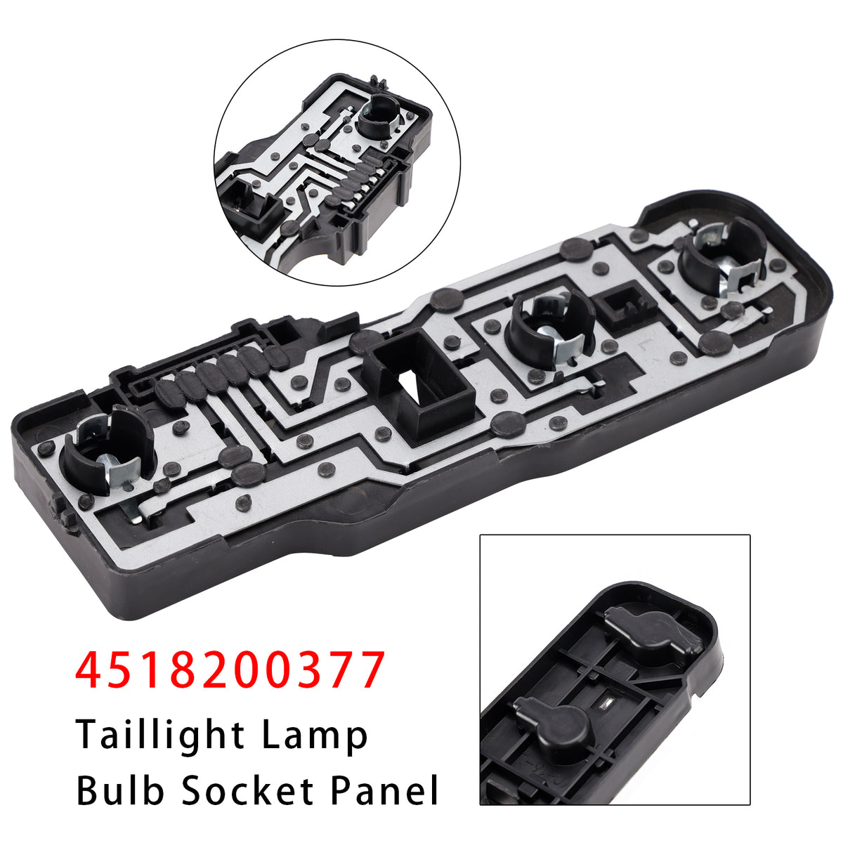 Left Taillight Lamp Bulb Socket Panel 4518200377 For Smart Fortwo 2008-2016