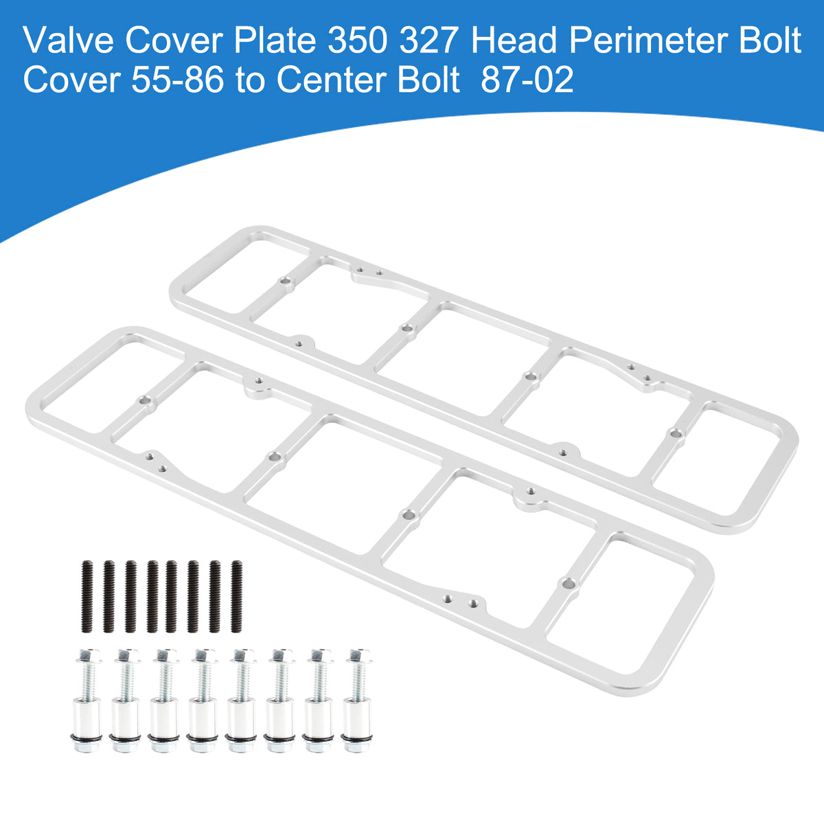 Valve Cover Adapter Compatible with all 1955-1986 perimeter bolt valve covers onto 1987 and newer SBC engines 551542