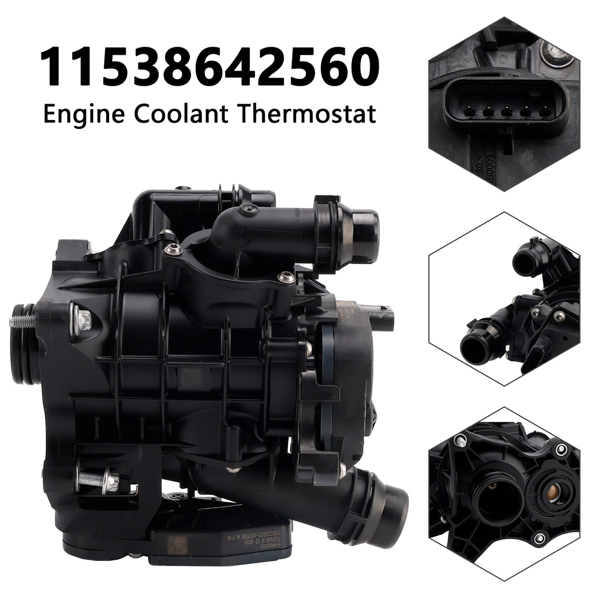 10/2017-12/2019 BMW G20 G30 330 530 X1 X3 Z4 2.0L Engine Coolant Thermostat 11538642560
