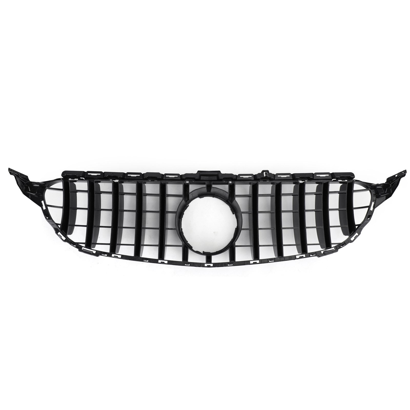 2015-2018 Mercedes Benz C-Class W205 C205 A205 C200 250 300 350 C43 GTR Style Front Bumper Grill Replacement Black Grille