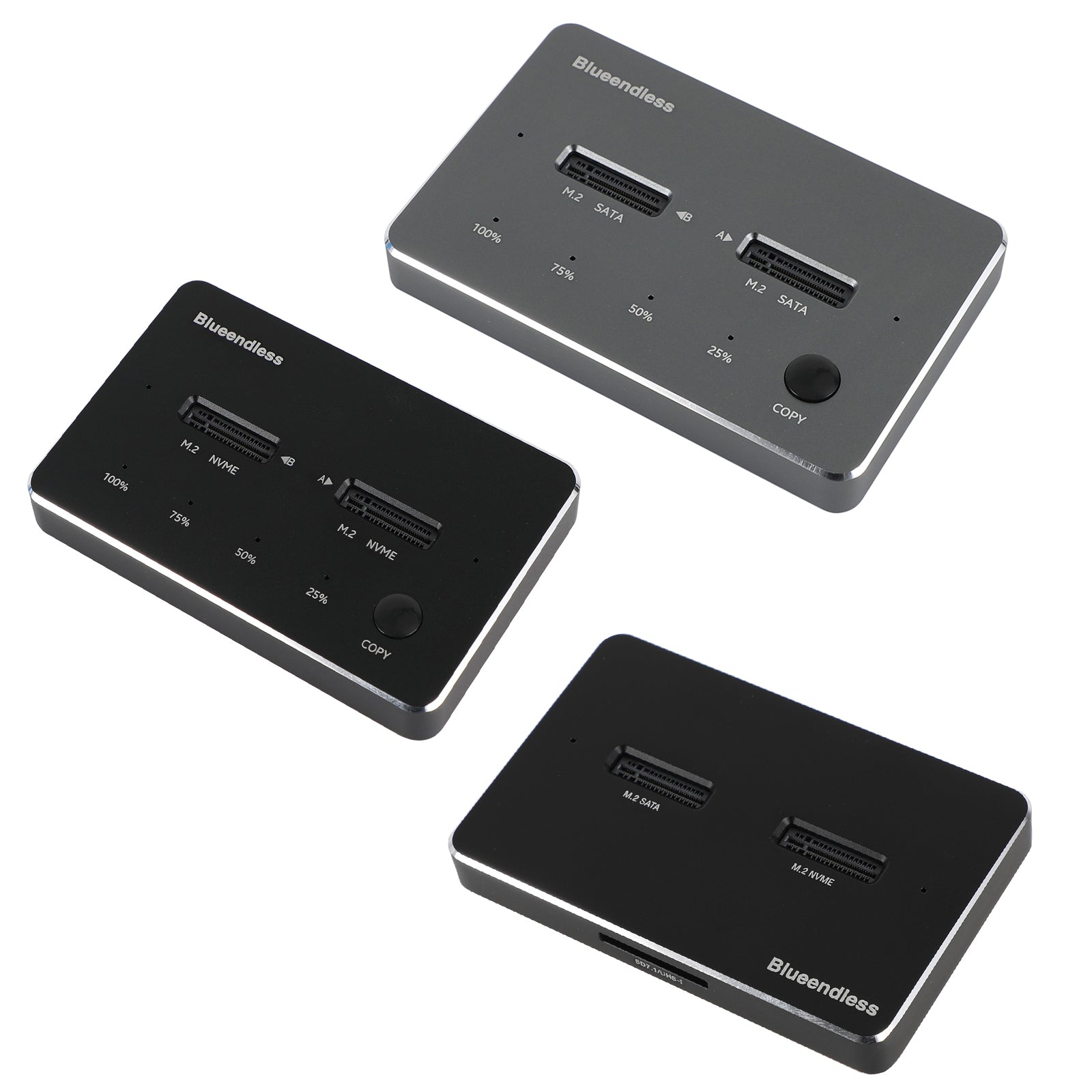 NVME SATA M.2 SSD Docking Station Duplicator SSD Solid State Drive Enclosure for US