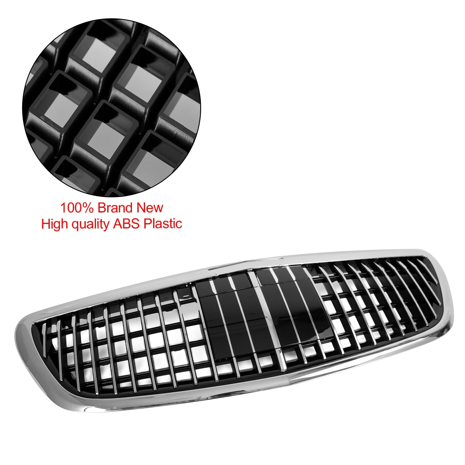 Front Bumper Upper Grille Grill fit Mercedes Benz W222 S class 2014-2020 with ACC