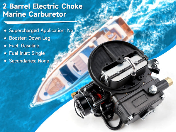 Marine Carburetor 500 CFM Electric Choke 0-80402-2 For Holley 2300 Gas