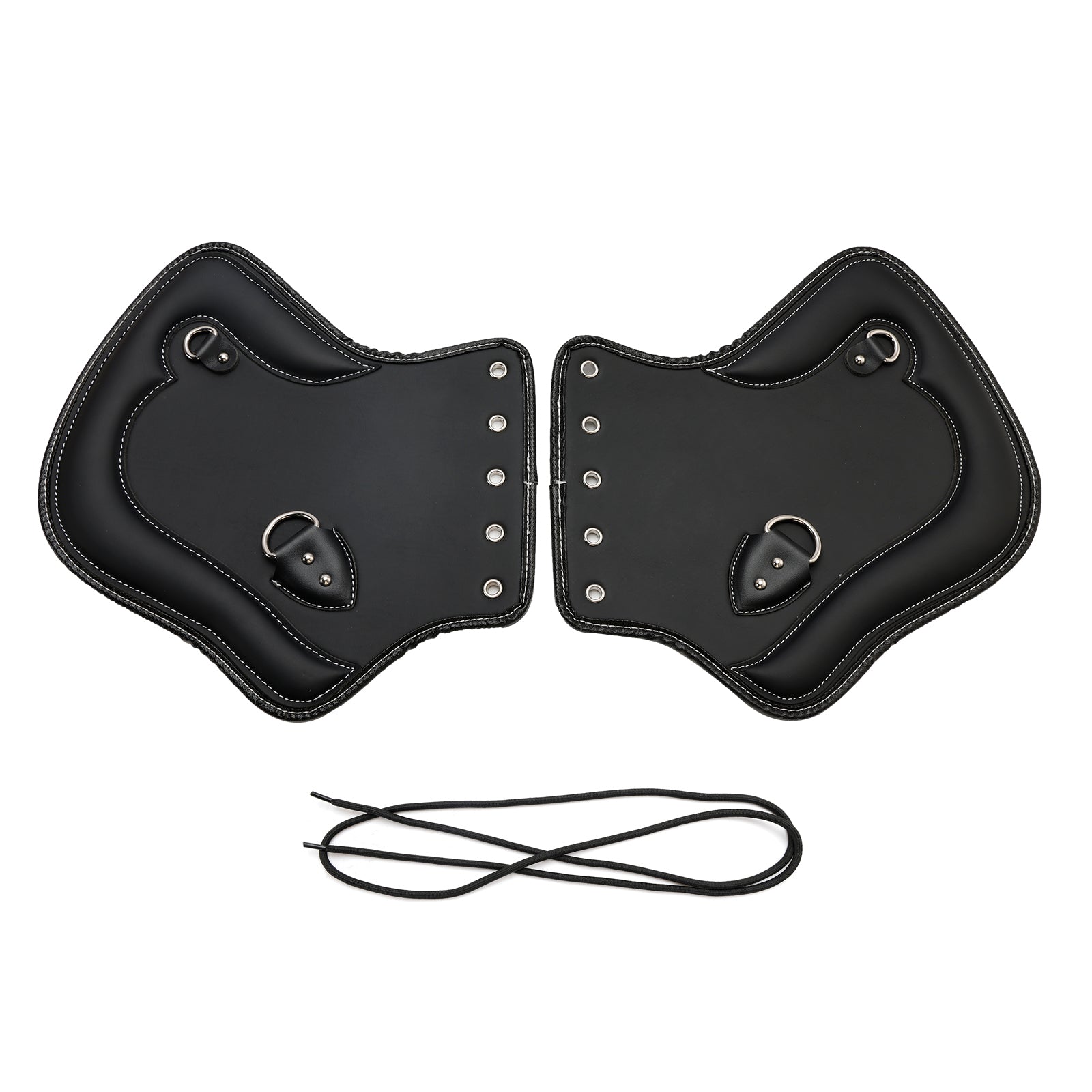 1985-2017 Touring, Softail, Dyna or Sportster Bikes Pair Cnc Heat Shield Saddle Protector Blackb Brown