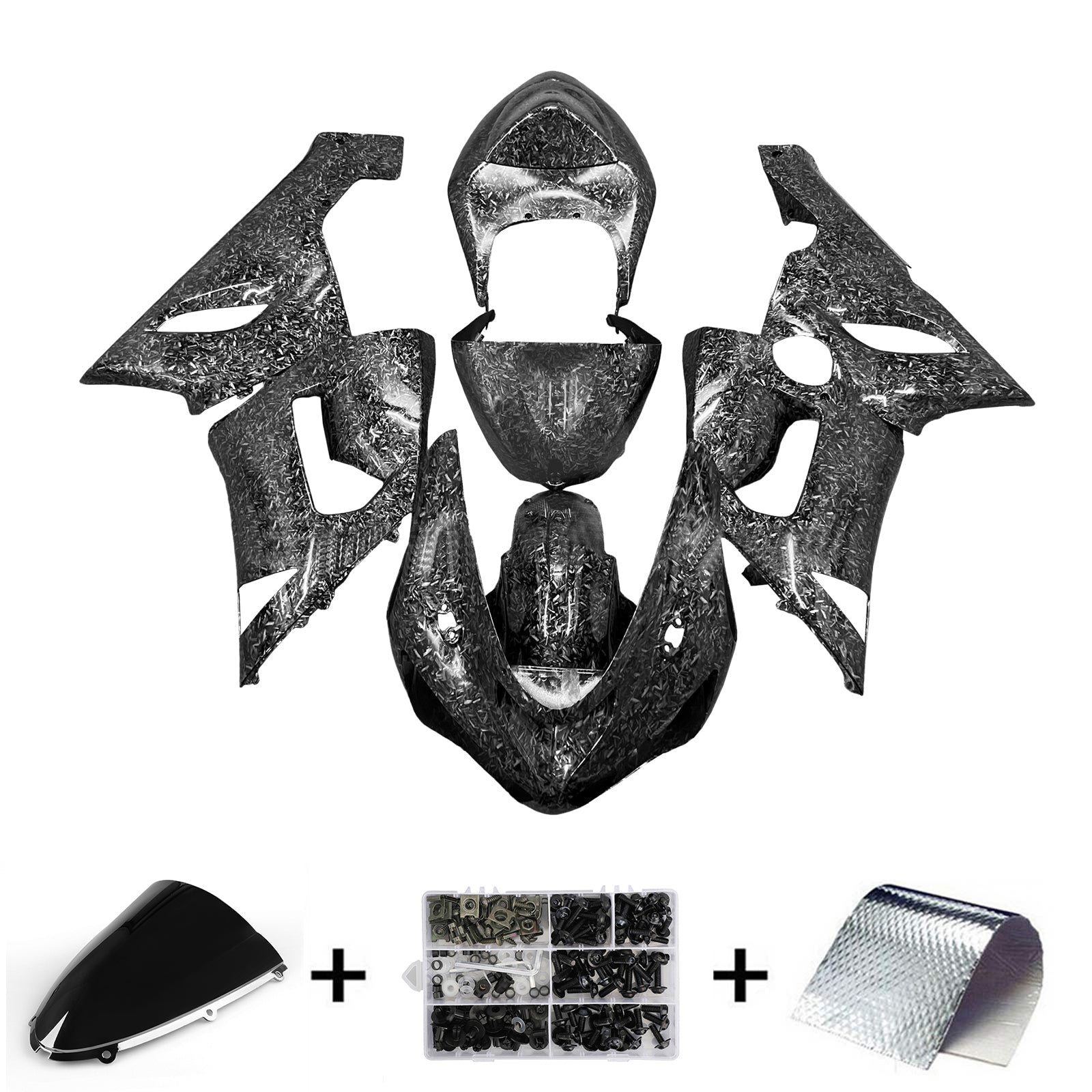 Injection Fairing Kit Bodywork Plastic ABS fit For Kawasaki ZX6R 636 2005-2006