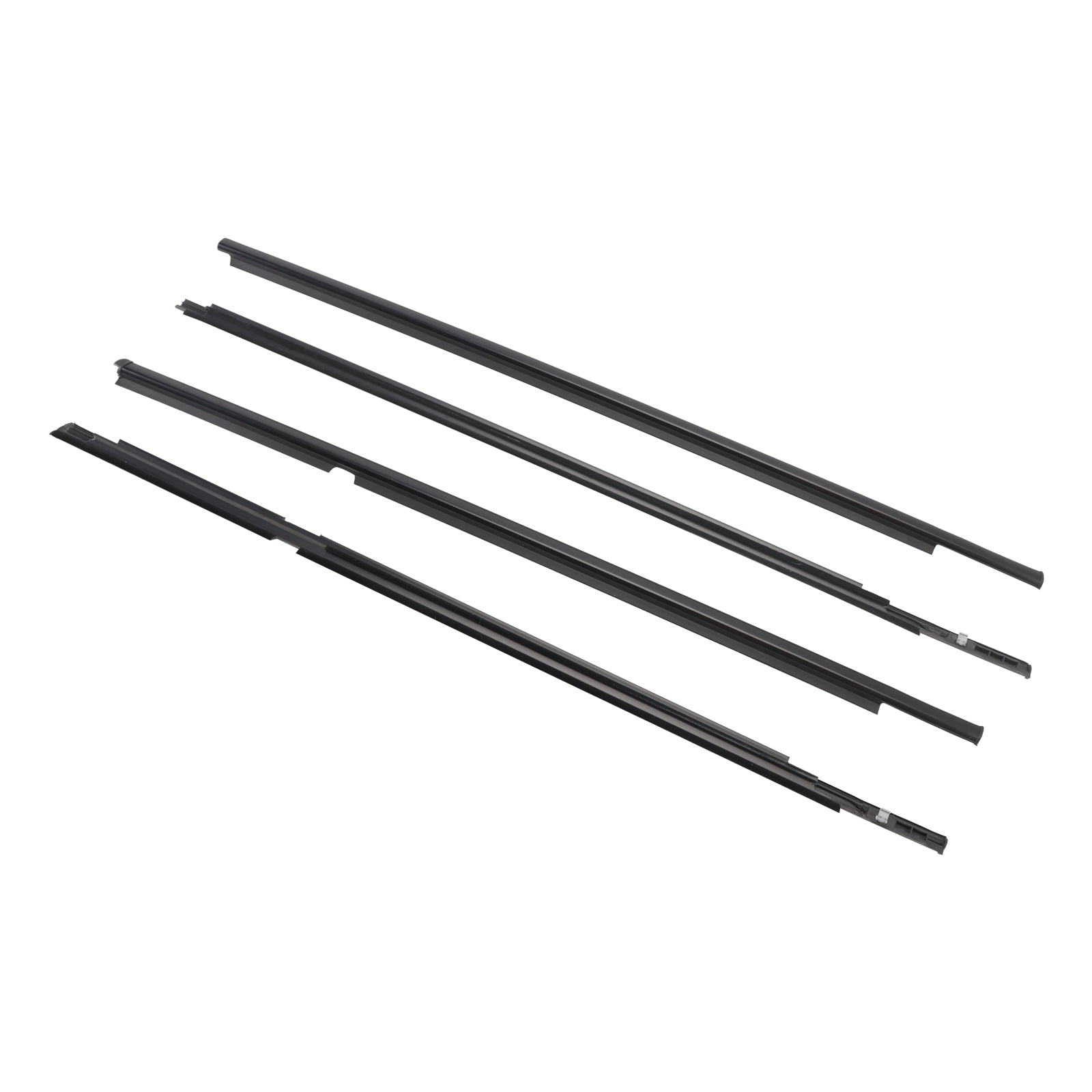 2006-2013 Toyota Yaris Hatchback 4PCS Door Glass Belt Outer Molding Weatherstrip