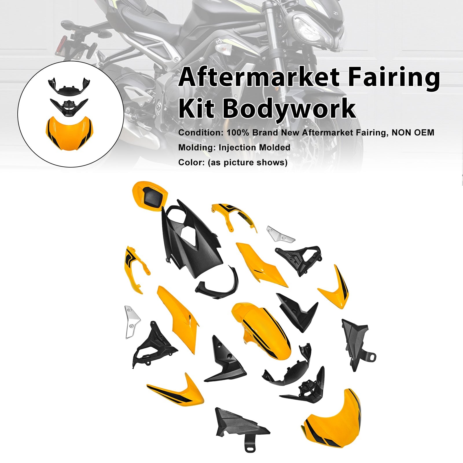 2020-2022 for Street Triple 765 R/RS Injection Bodywork Fairing Kit