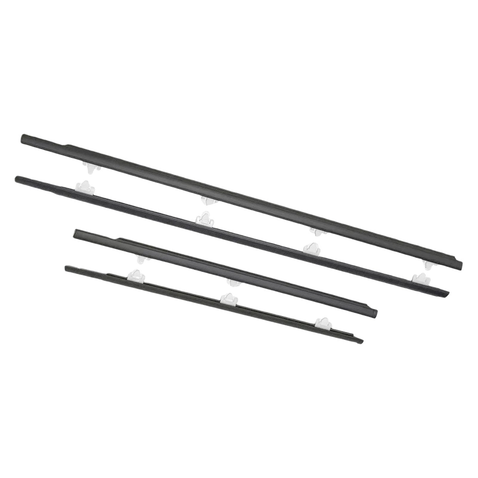 4PCS Window Sweep Weatherstrips For Nissan Sunny B13 1991-1994