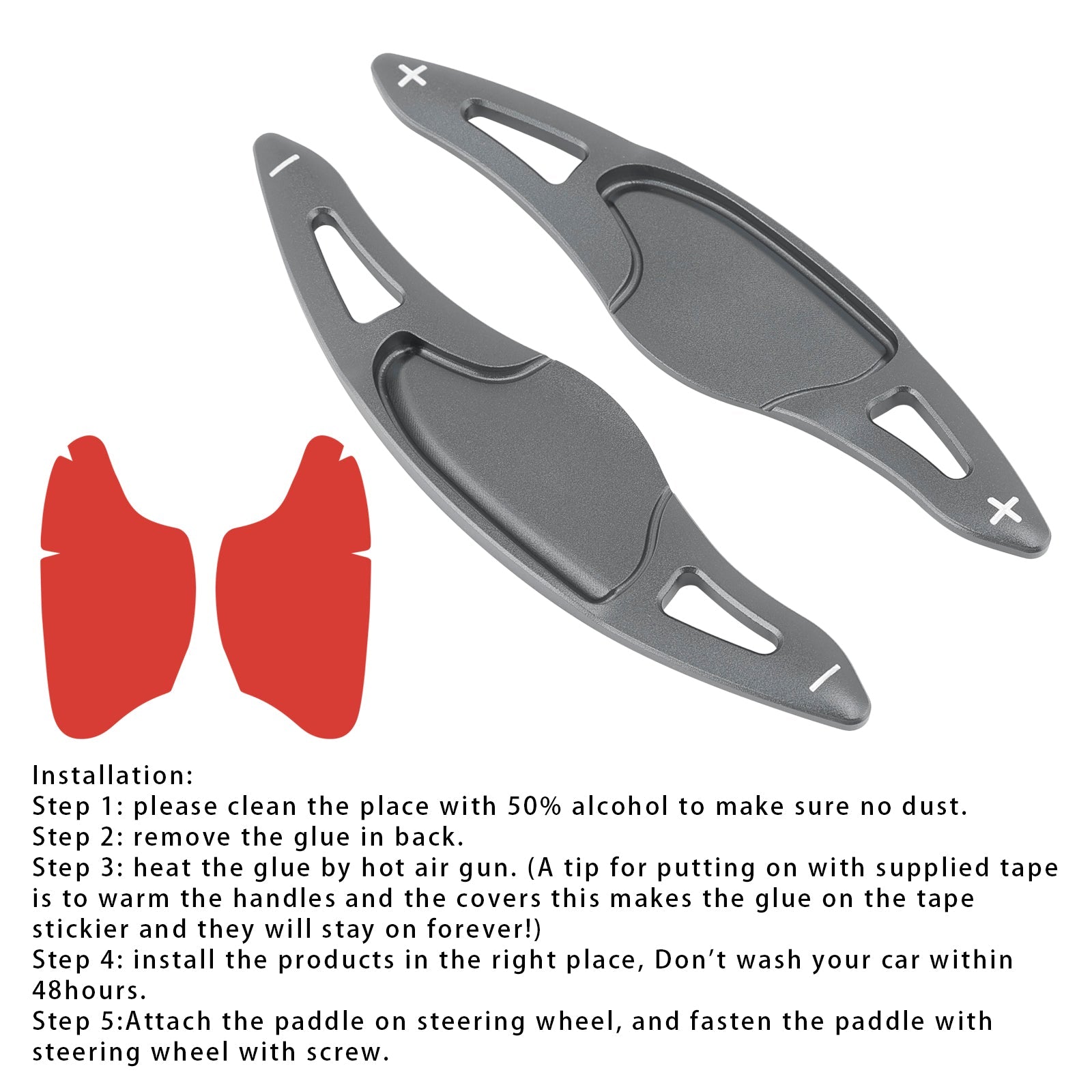 Steering Wheel Paddle Shifter Extension For Honda FIT VEZEL HRV Aluminium