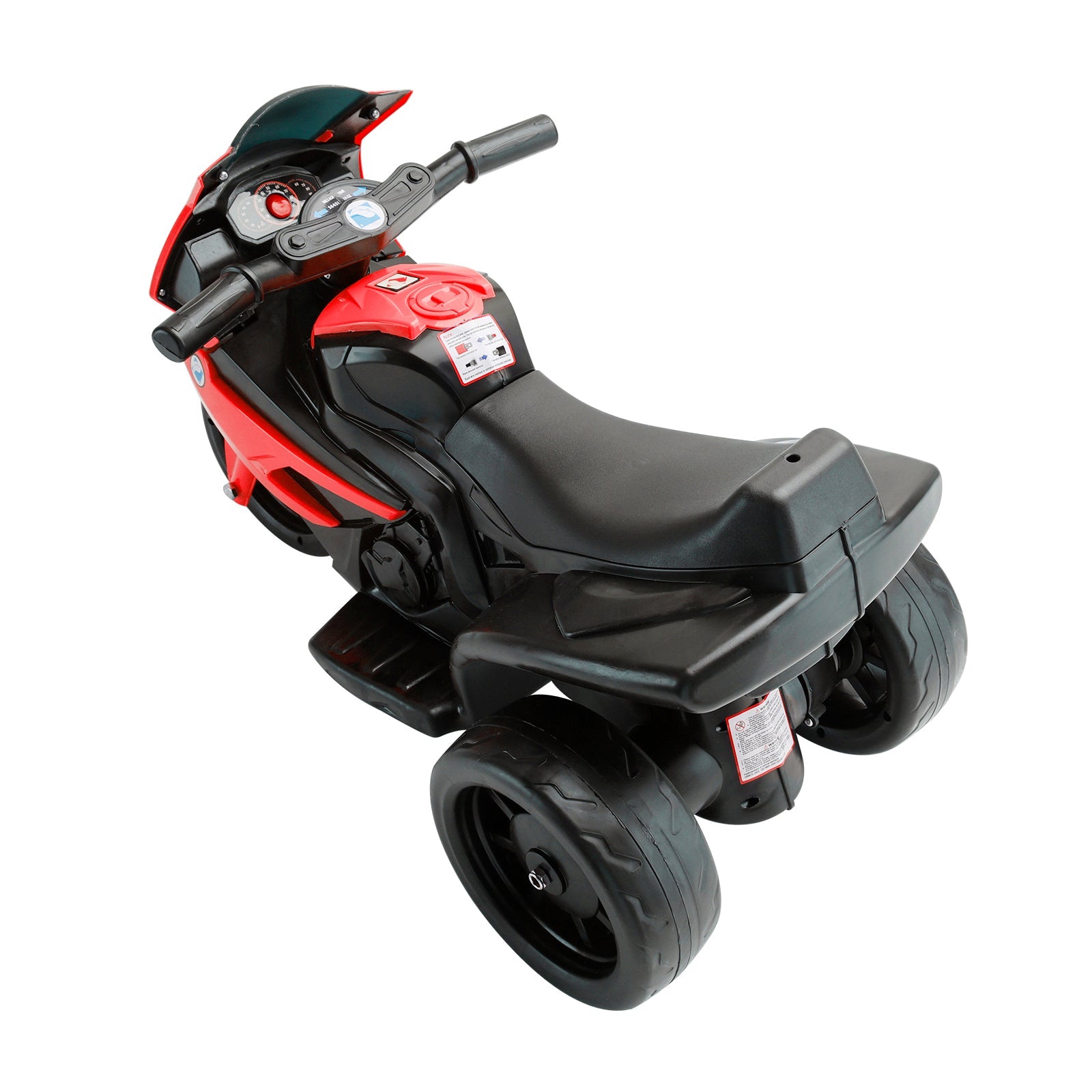 3Wheel 6V Kid Ride On Motorcycle Electric Toy With Remote Control LED Light Red