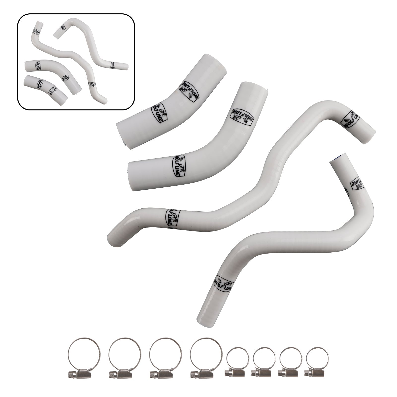 Silicone Radiator coolant Hose kit For Yamaha Tenere 700 2019-2024