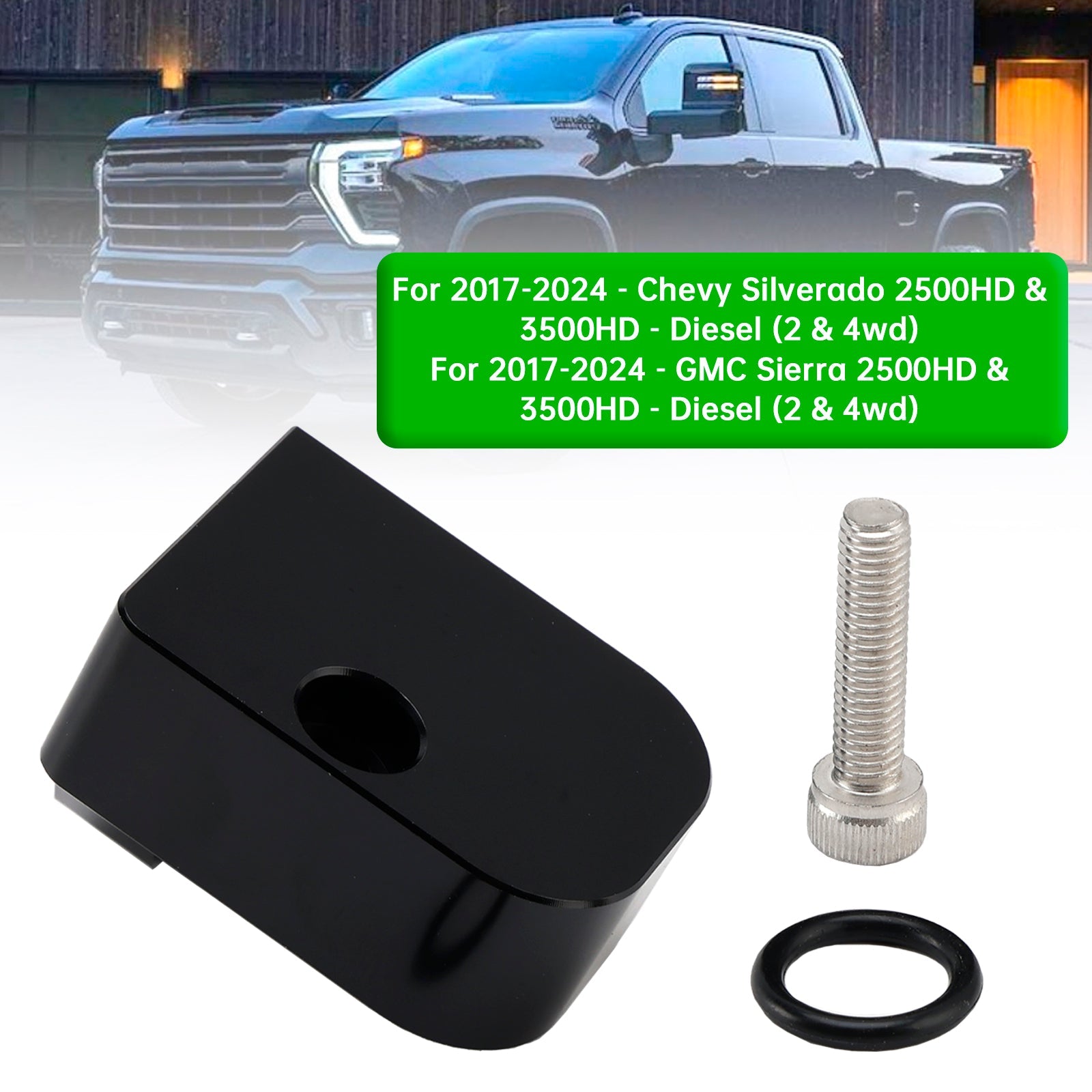 2017-2024 Chevy GM 6.6L Diesel Temperature Air Intake Sensor Spacer Kit
