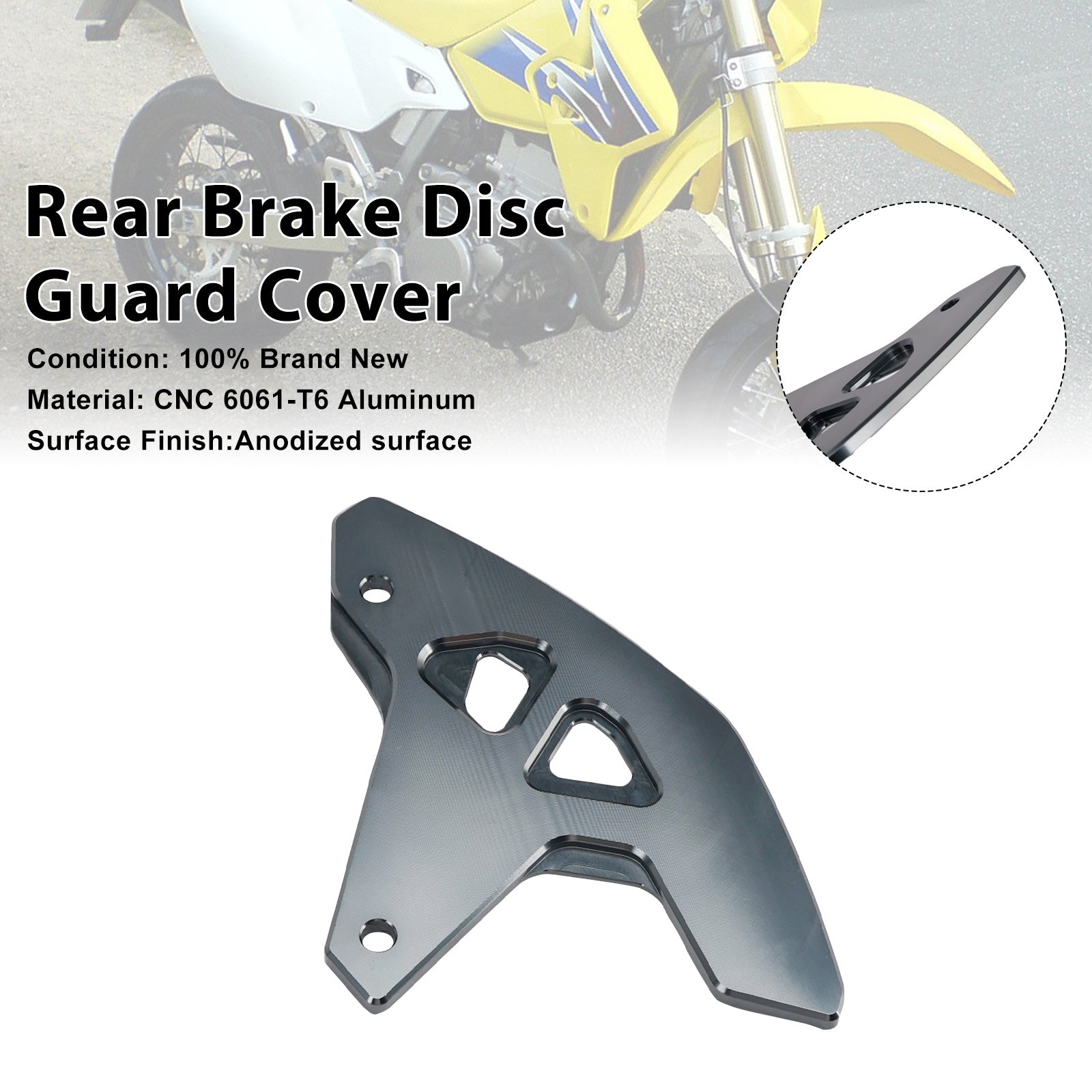 Rear Brake Disc Guard Cover For Suzuki DR-Z400SM 2000-2024 DRZ400/S/E