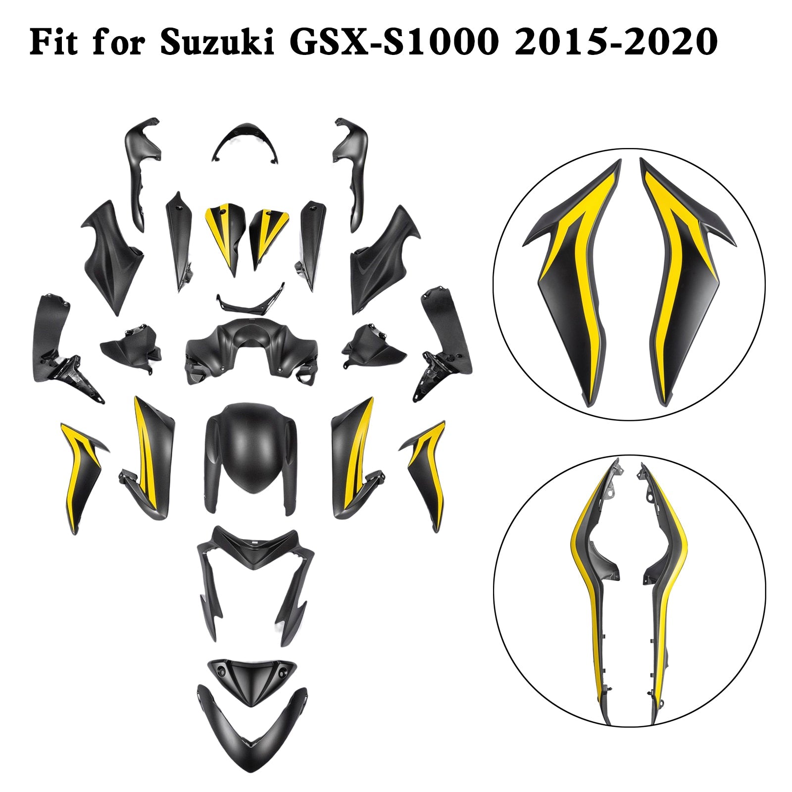 Suzuki GSX-S 1000 GSXS 2015-2020 Plastic Bodywork Fairing Kit