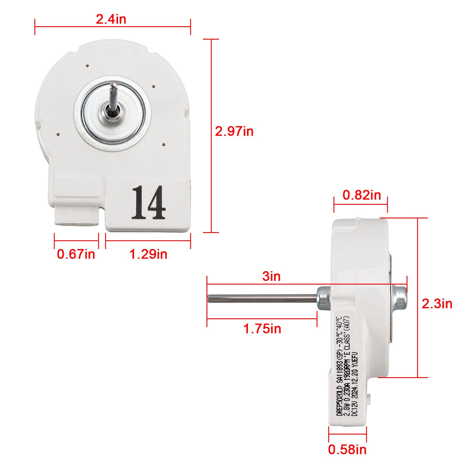 삼성 냉장고용 증발기 팬 모터 DA31-00146J 2030148 PS4138378