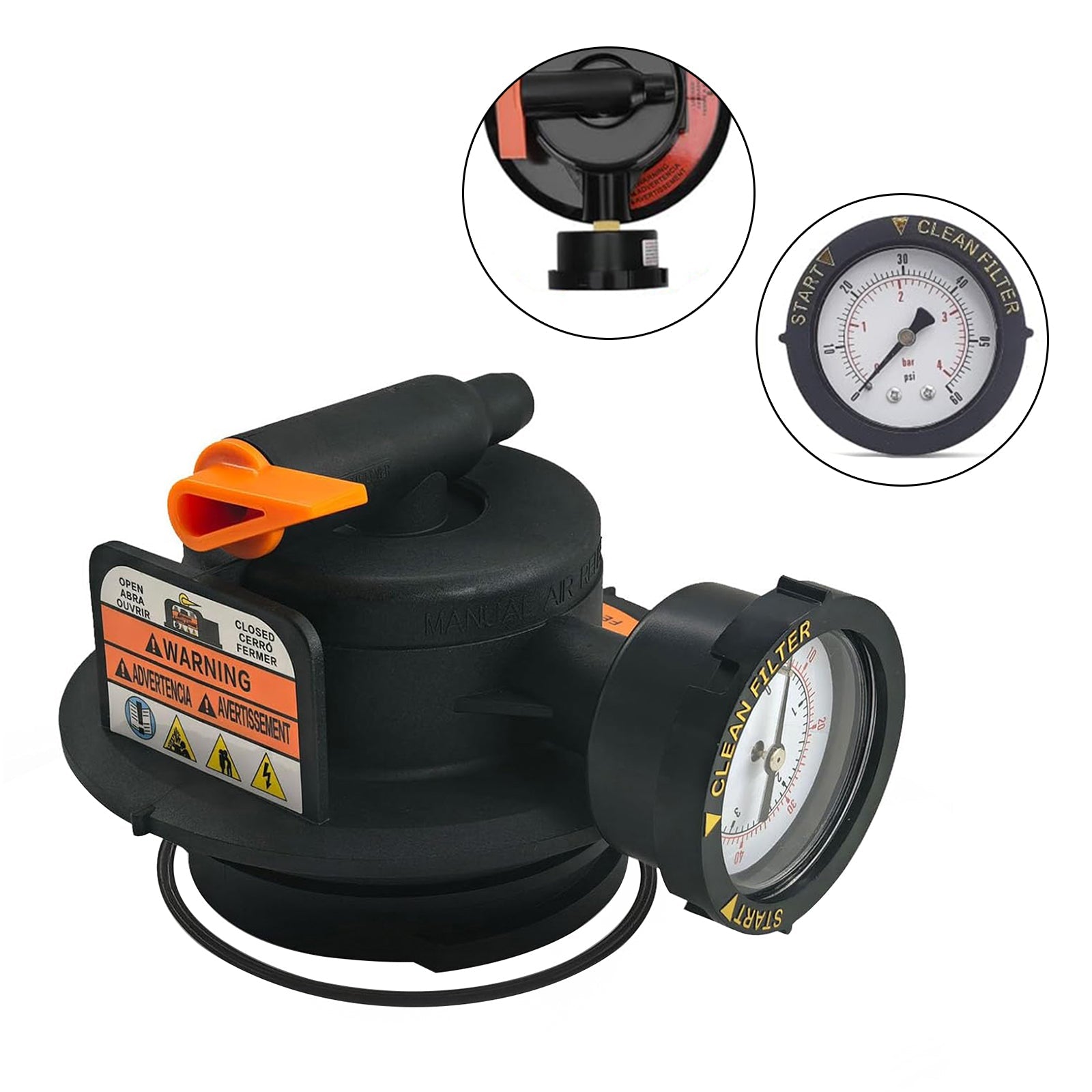 Manual Air Relief Assembly DEX2420MAR2 For Cartridge Pool Filter