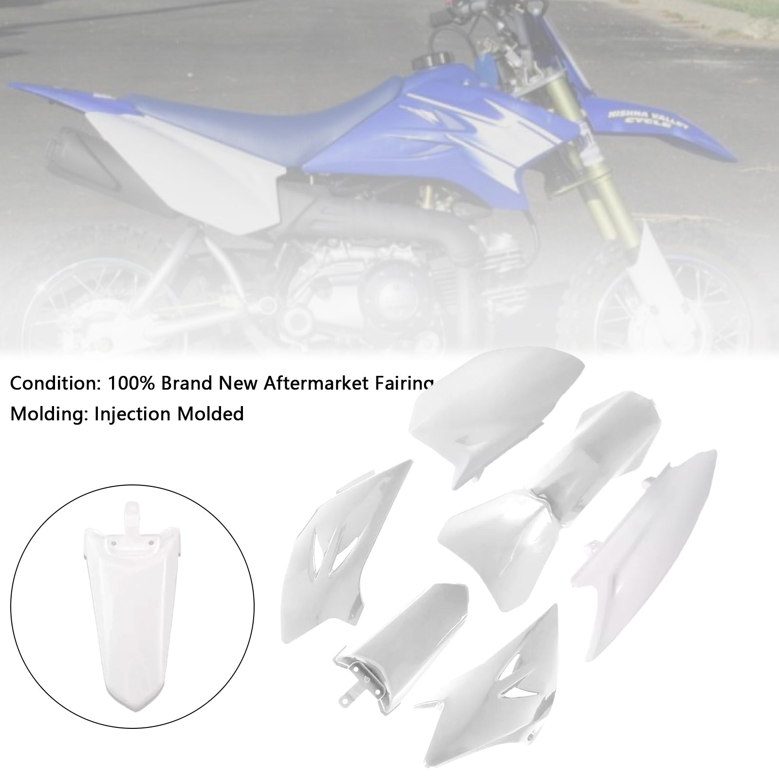 2006-2021 Yamaha TTR50 Body Plastic Kit Front Rear Fender Fairing